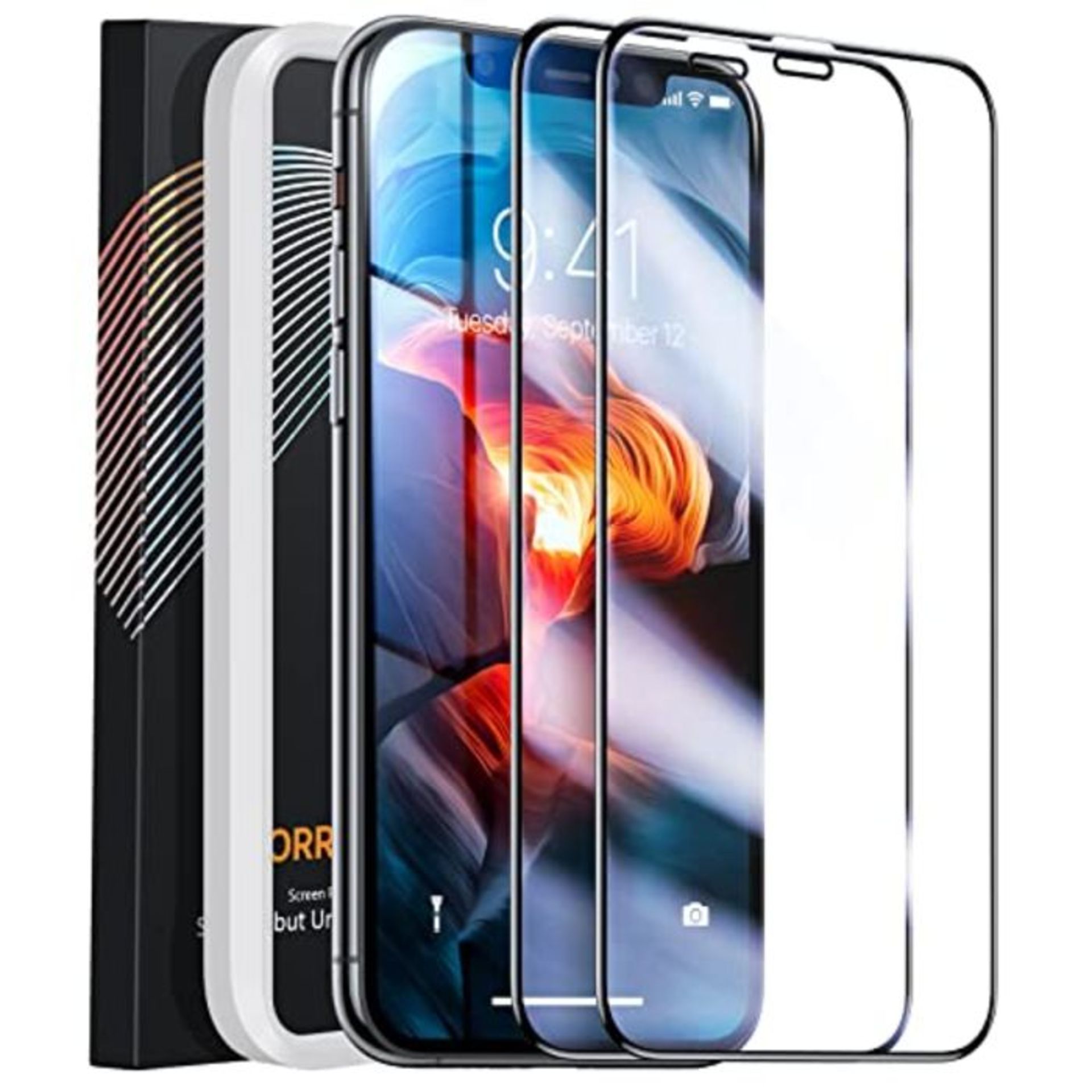 TORRAS Compatible for iPhone 11 Screen Protector Tempered Glass [Full Coverage] Easy I