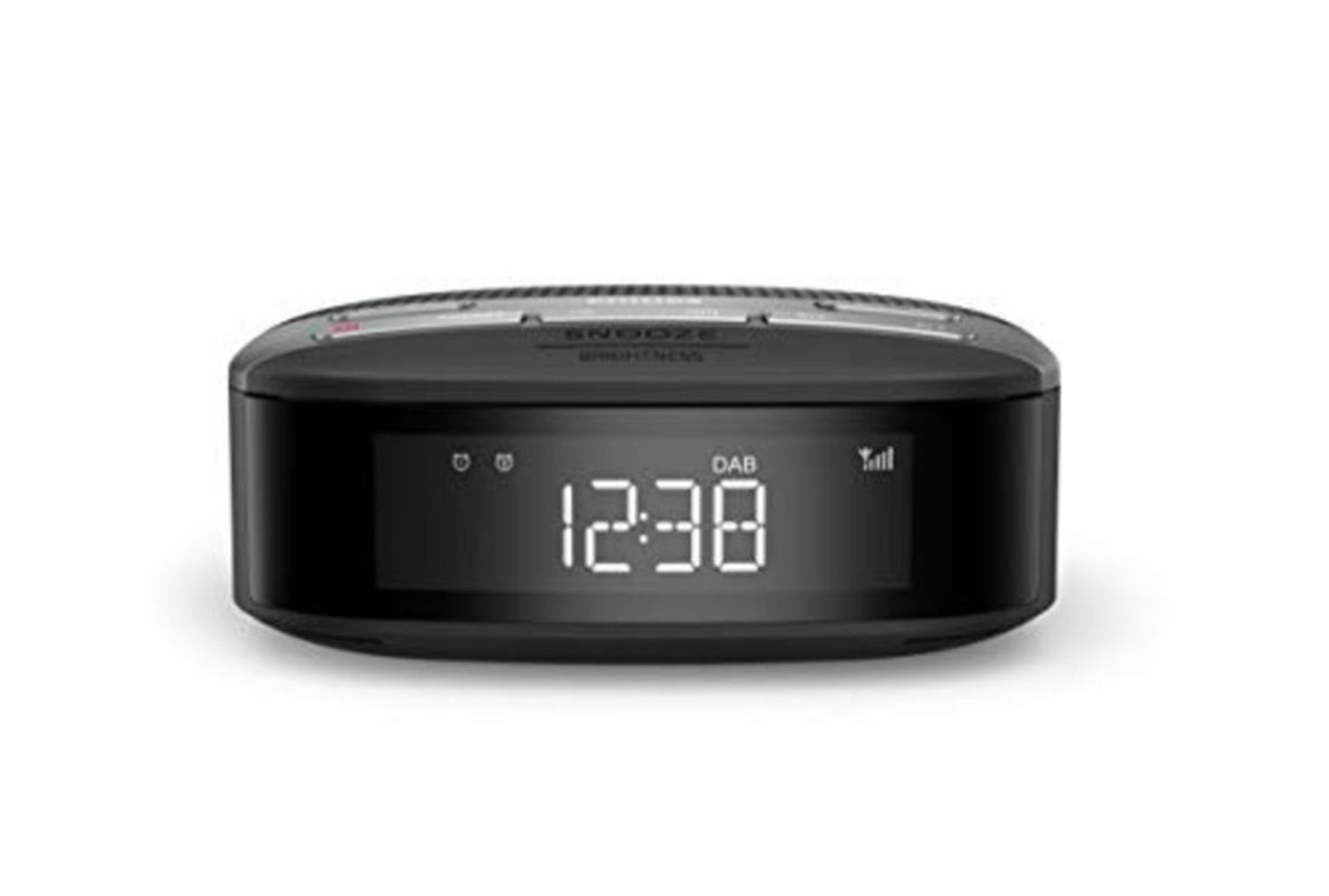 Philips Radio Alarm Clock R3505/12 Radio DAB+ (Double Alarm, Sleep Timer, Compact Desi