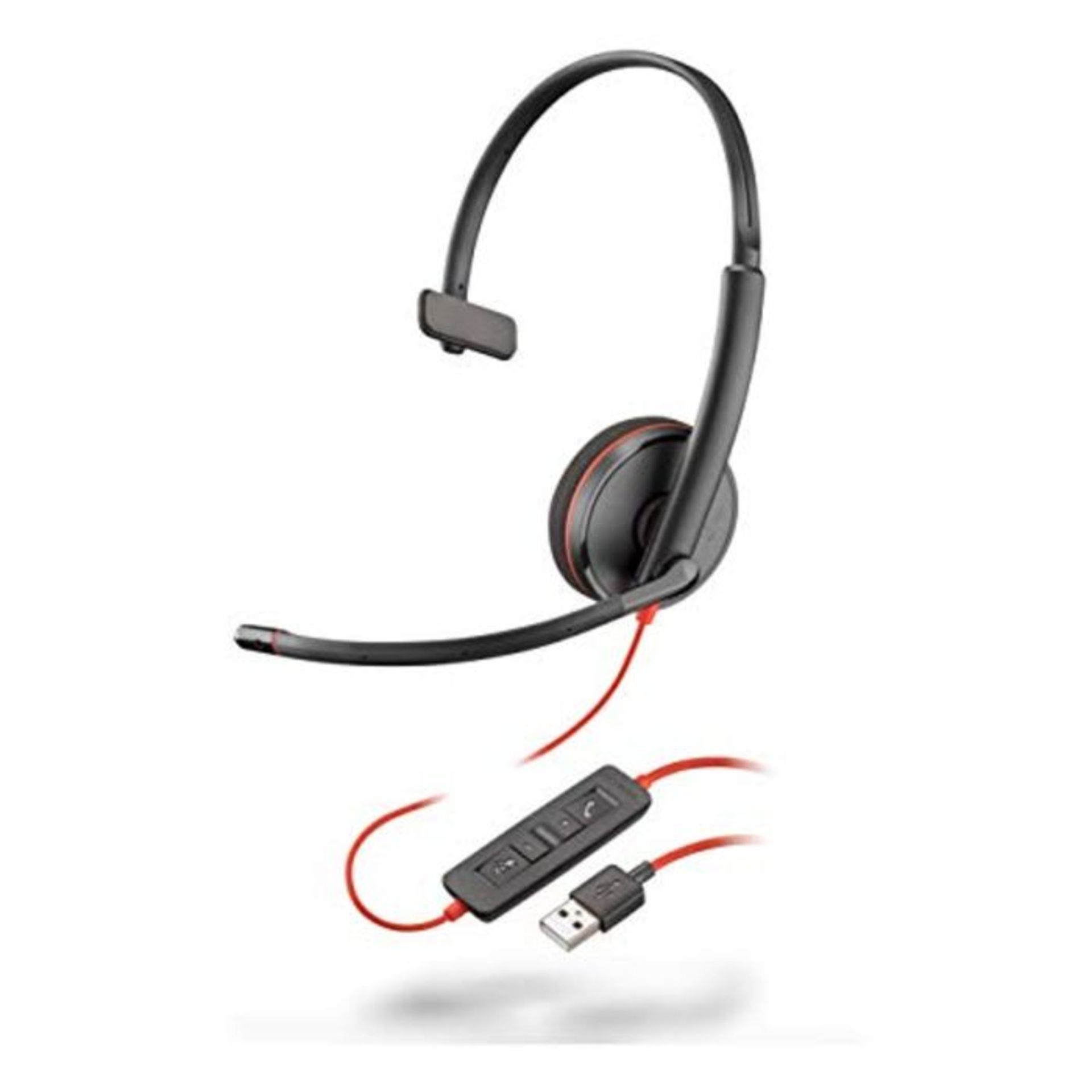 Plantronics â¬  Blackwire 3210, kabelgebundenes USB-A-Headset â¬  Ein-Ohr-He