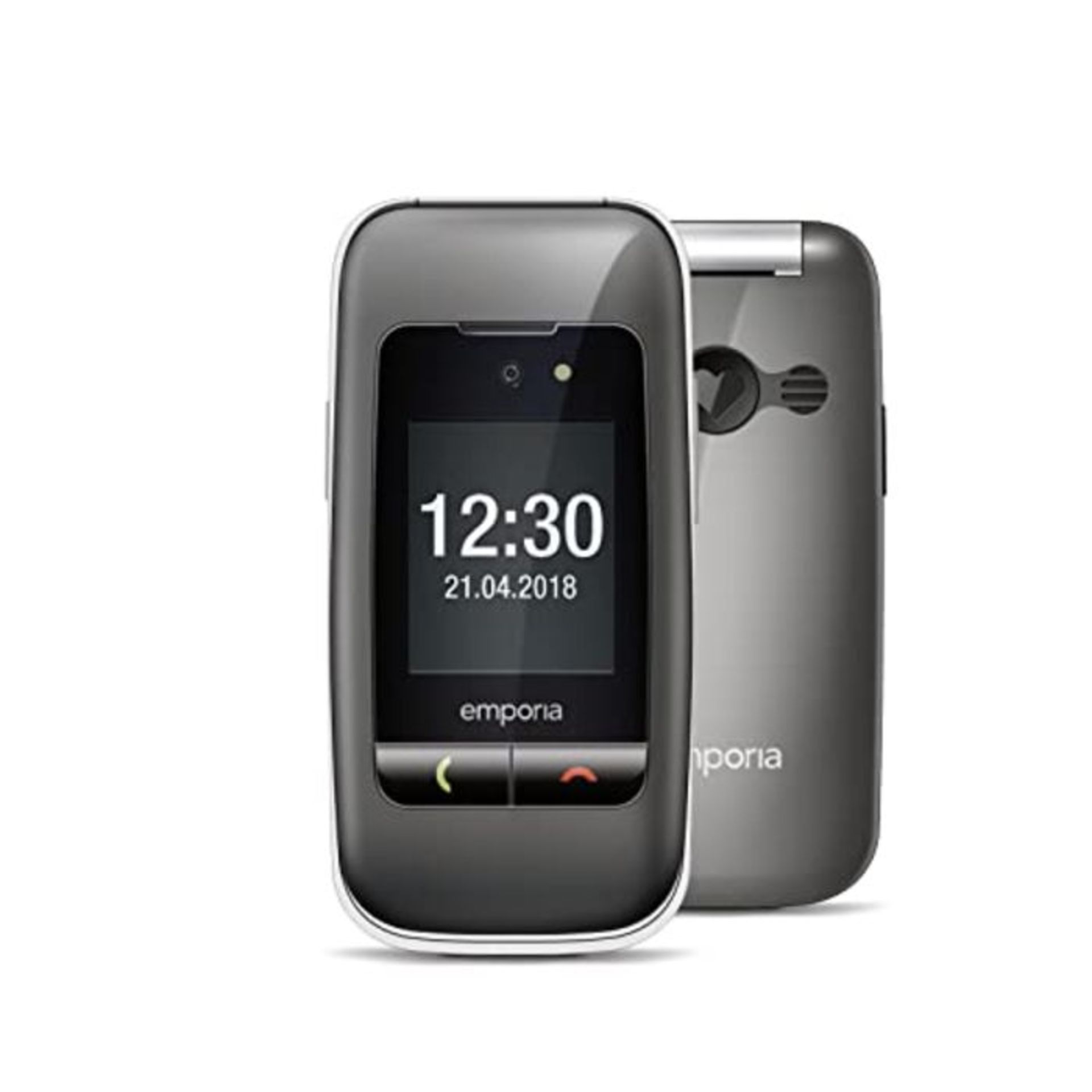 RRP £53.00 emporiaONE | Seniorenhandy | Klapphandy ohne Vertrag | Mobiltelefon mit Notruftaste |