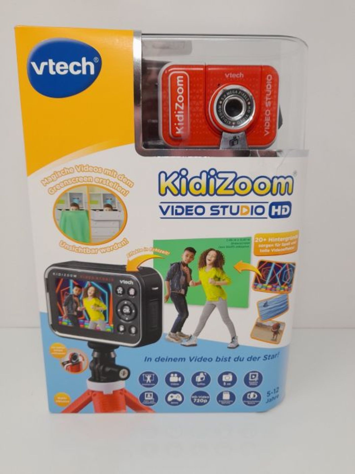 RRP £62.00 Vtech 80-531804 KidiZoom Video Studio HD rot - Image 2 of 3