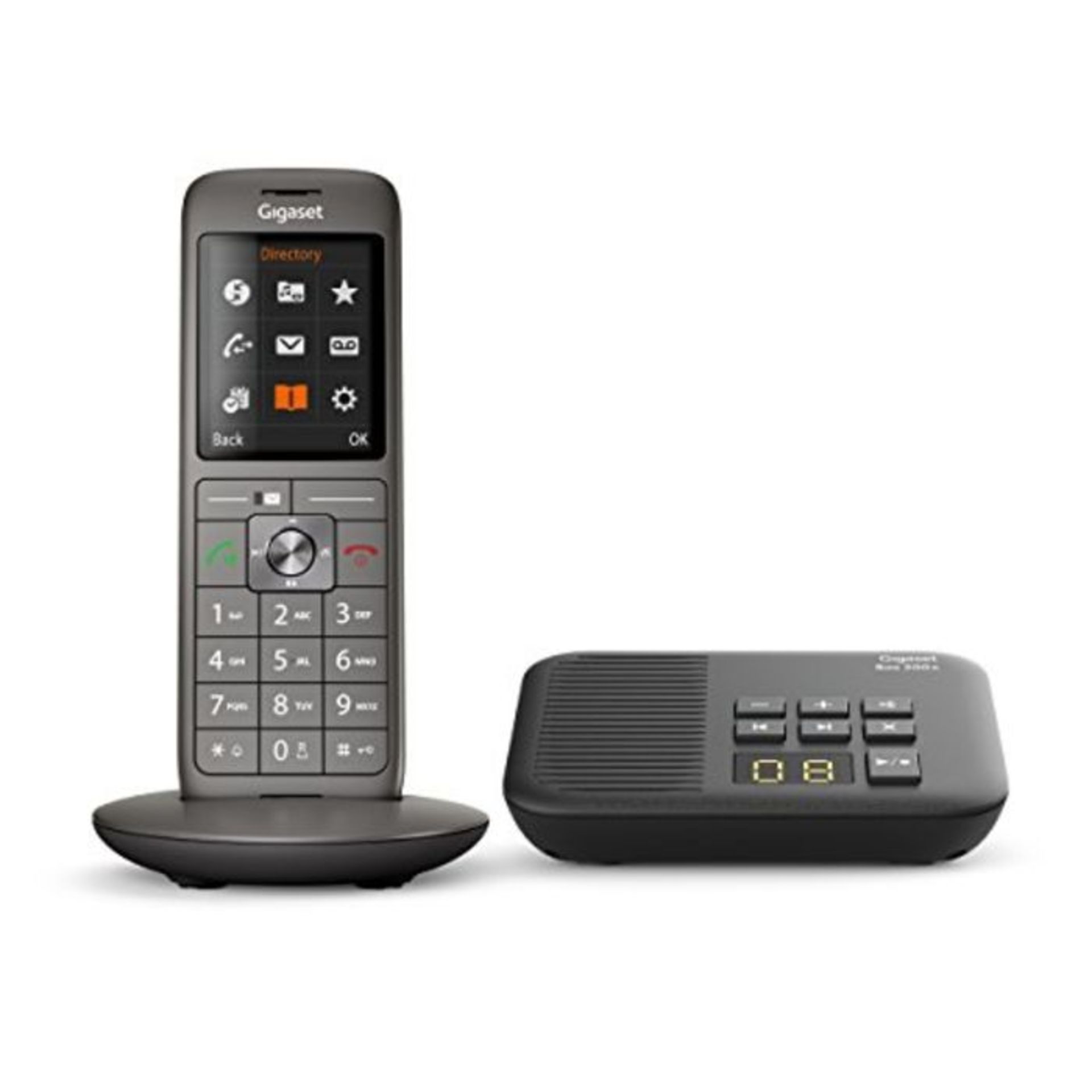 RRP £58.00 Gigaset CL660A Solo - TÃ©lÃ©phone fixe sans fil - RÃ©pondeur - Gris Anthracite