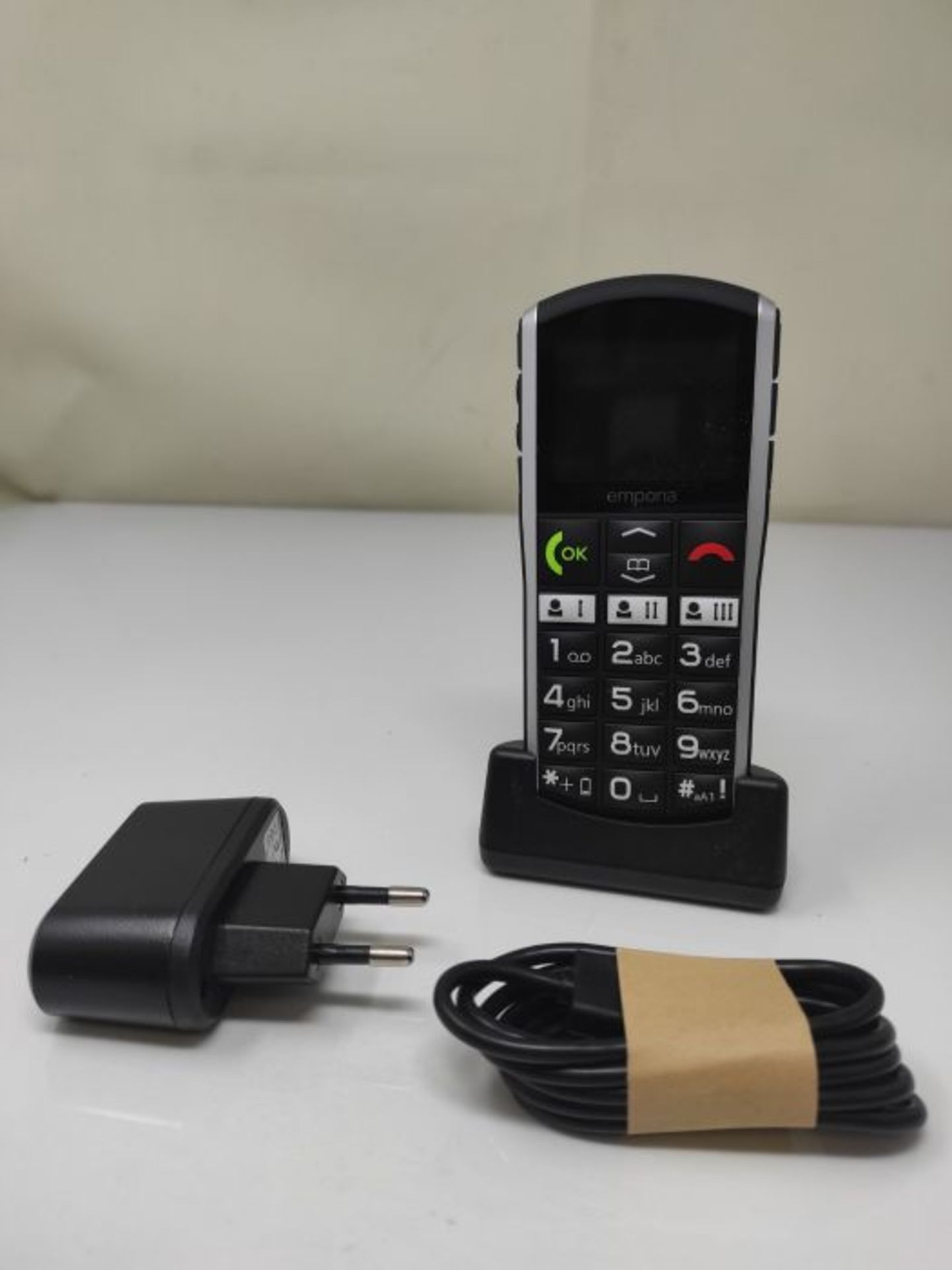 RRP £55.00 Emporia SiMPLiCiTY 5.08 cm (2") 90 g Black, Silver Senior phone SiMPLiCiTY, Bar, Singl - Image 3 of 3