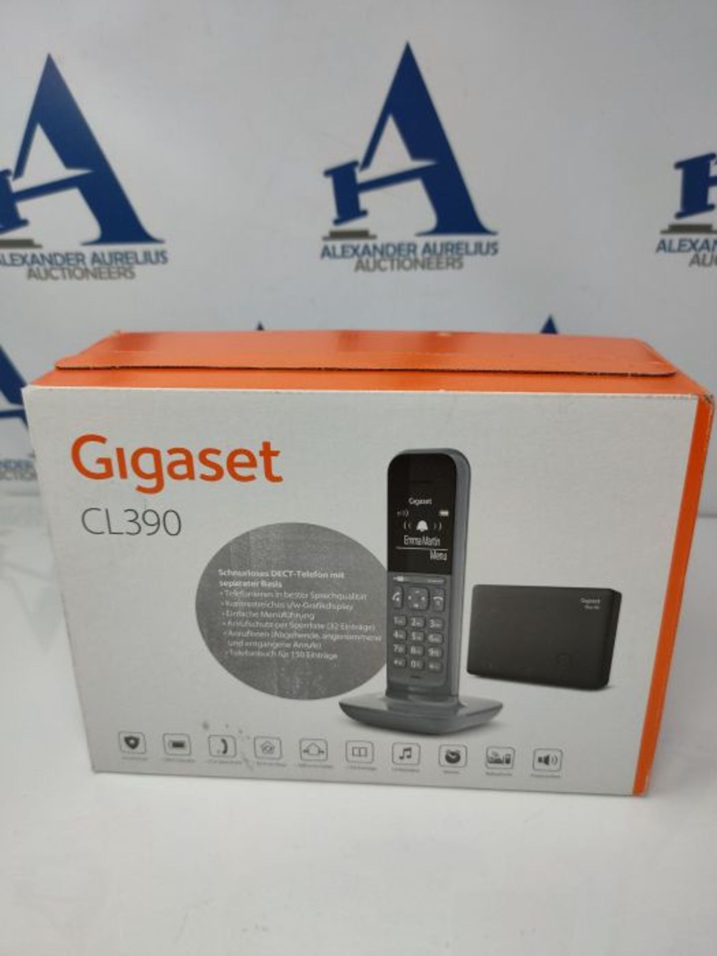 RRP £65.00 Gigaset CL390 Analog/DECT telephone Grey [German Version] - Image 2 of 3