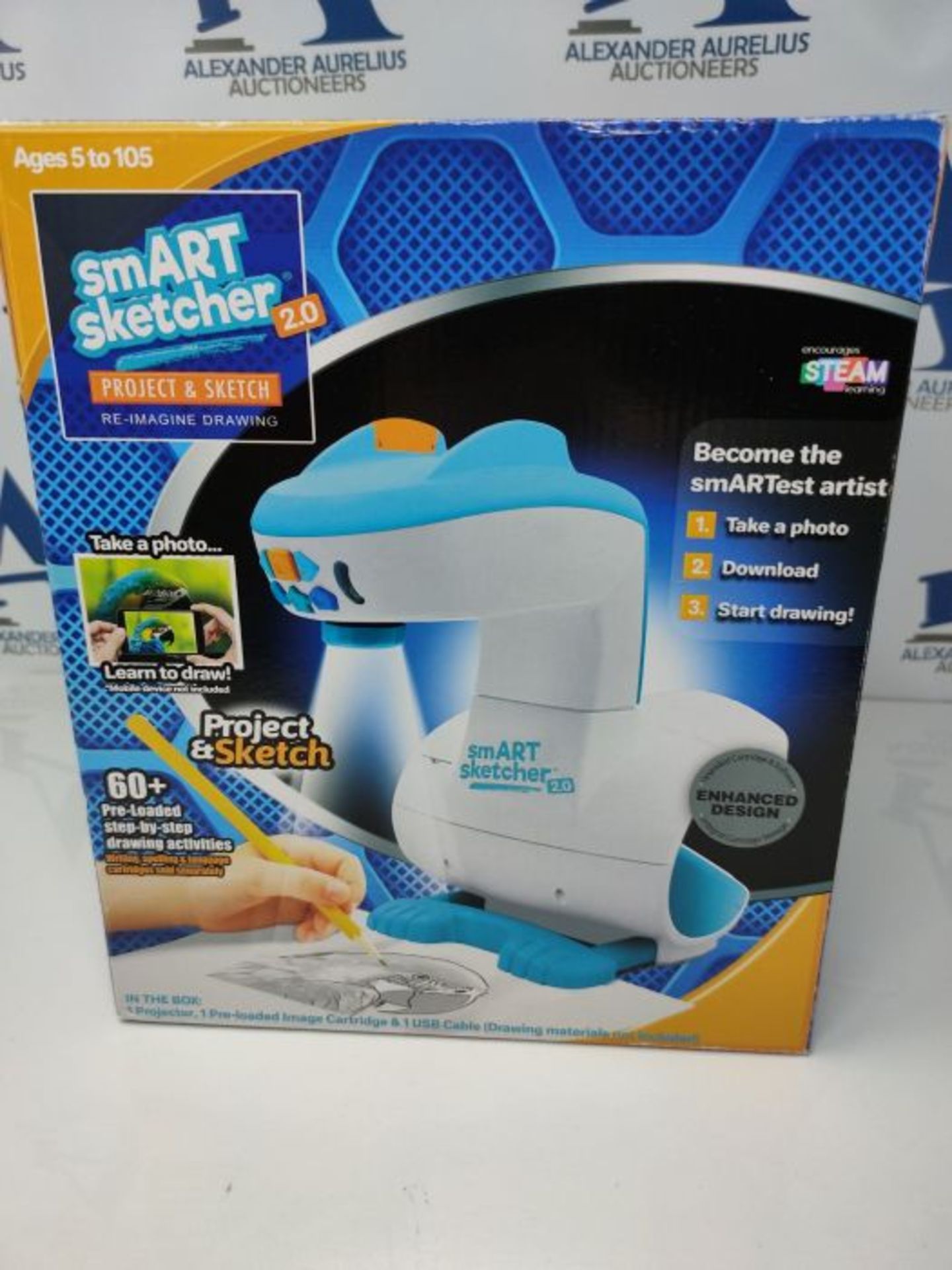 RRP £53.00 SMART SKETCHER PROJECTOR 2.0 creative toy with USB cable or adaptor - sounds & lights - Image 2 of 3