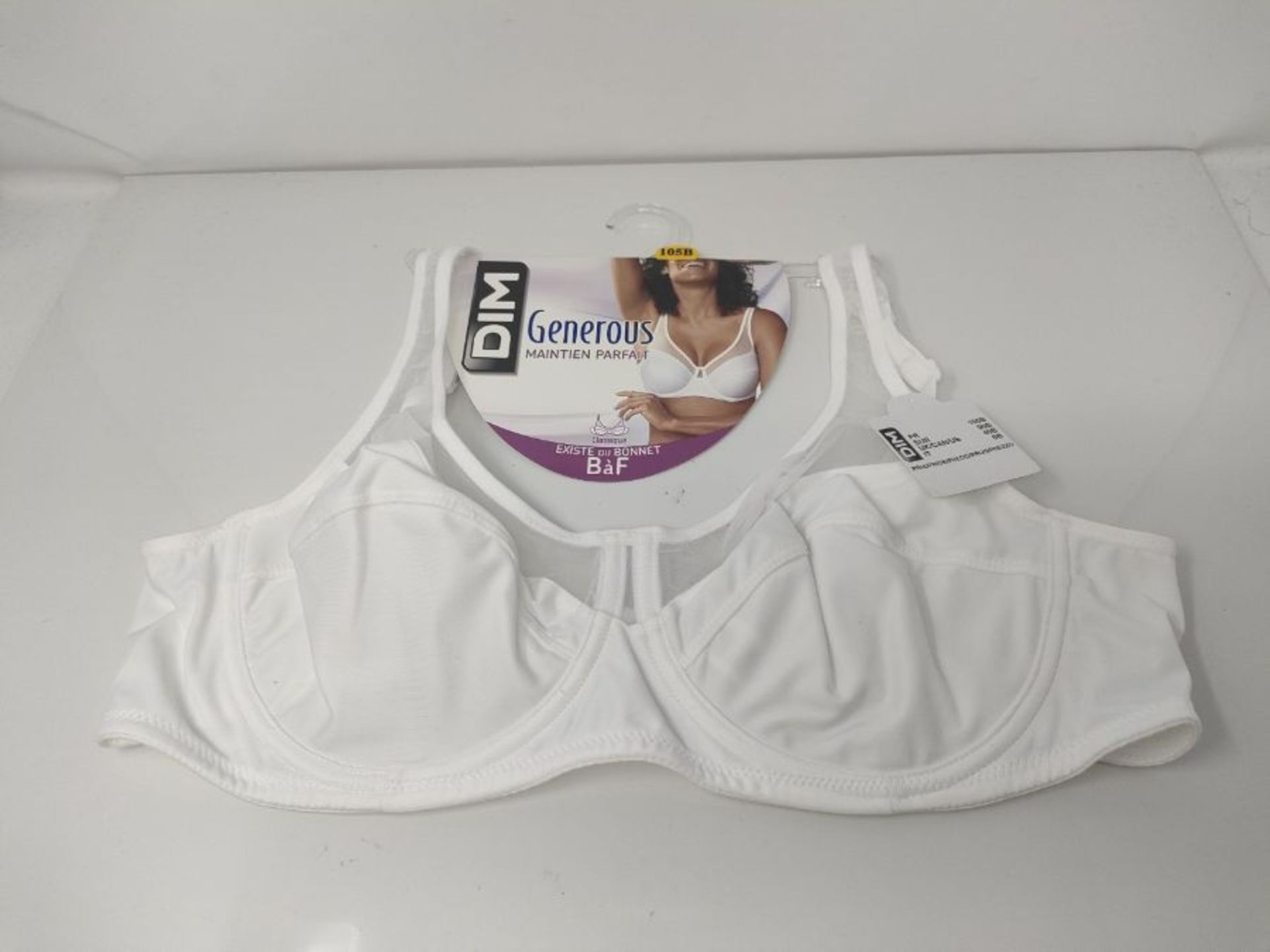 Dim Women'S Full Cup Plain Or Unicoloreveryday Bra - White - White - 40B (Brand Size: - Image 2 of 3