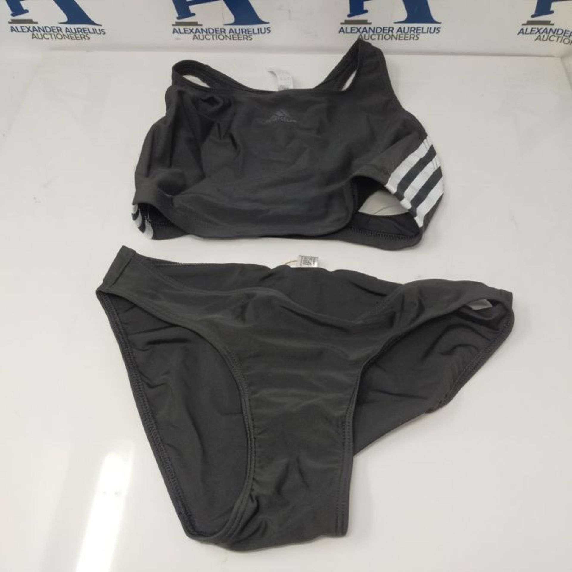 Adidas Women's Fit 2pc 3s Swimsuit, Black, EU 38, UK 34 - Image 2 of 2