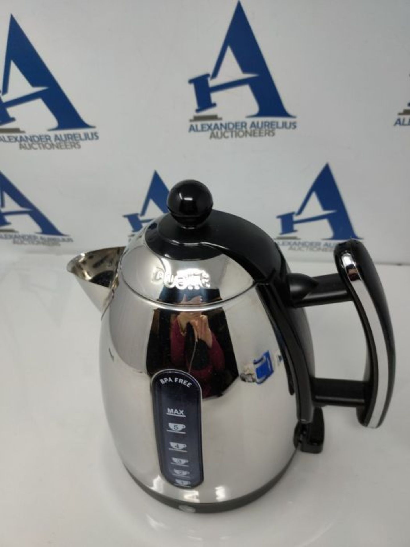 RRP £81.00 Dualit Lite Kettle - 1.5L Jug Kettle - Polished with Black Trim, High Gloss Finish - F - Image 3 of 3