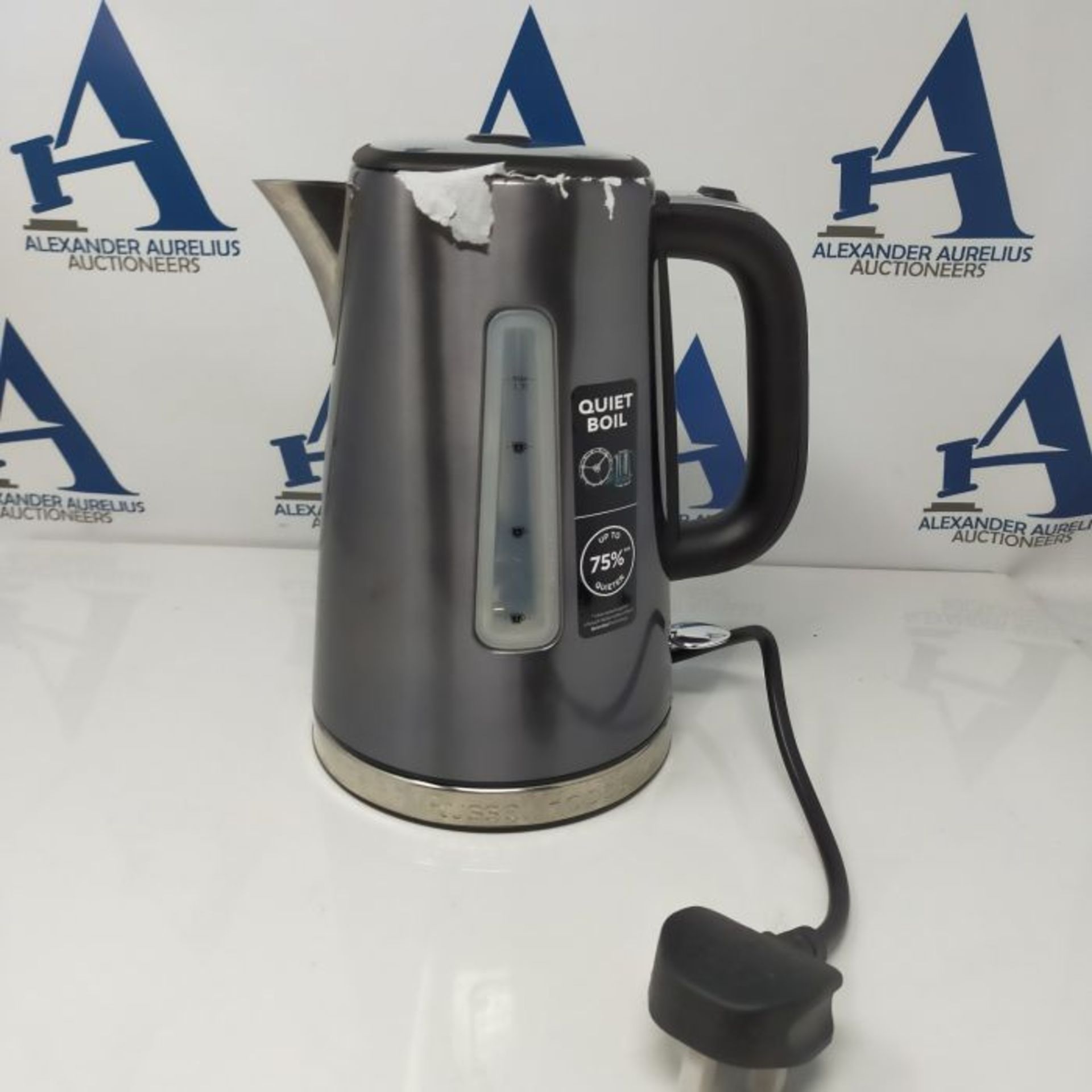 RRP £54.00 Russell Hobbs 23211 Luna Quiet Boil Electric Kettle, Stainless Steel, 3000 W, 1.7 Litr - Image 2 of 3