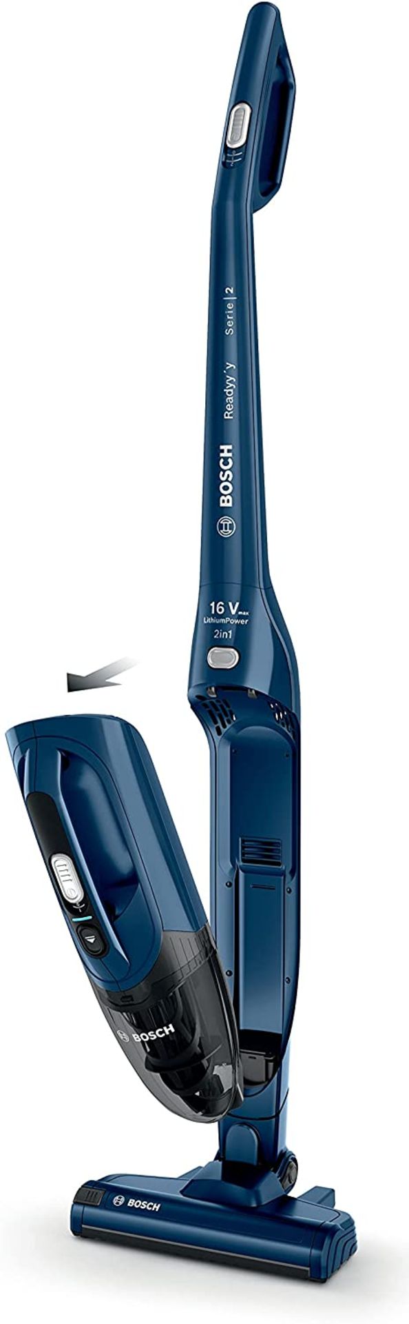 RRP £146.00 Bosch Readyy y Serie 2 BCHF216GB ProClean 2in1 16V Cordless Vacuum Cleaner, 40 minut