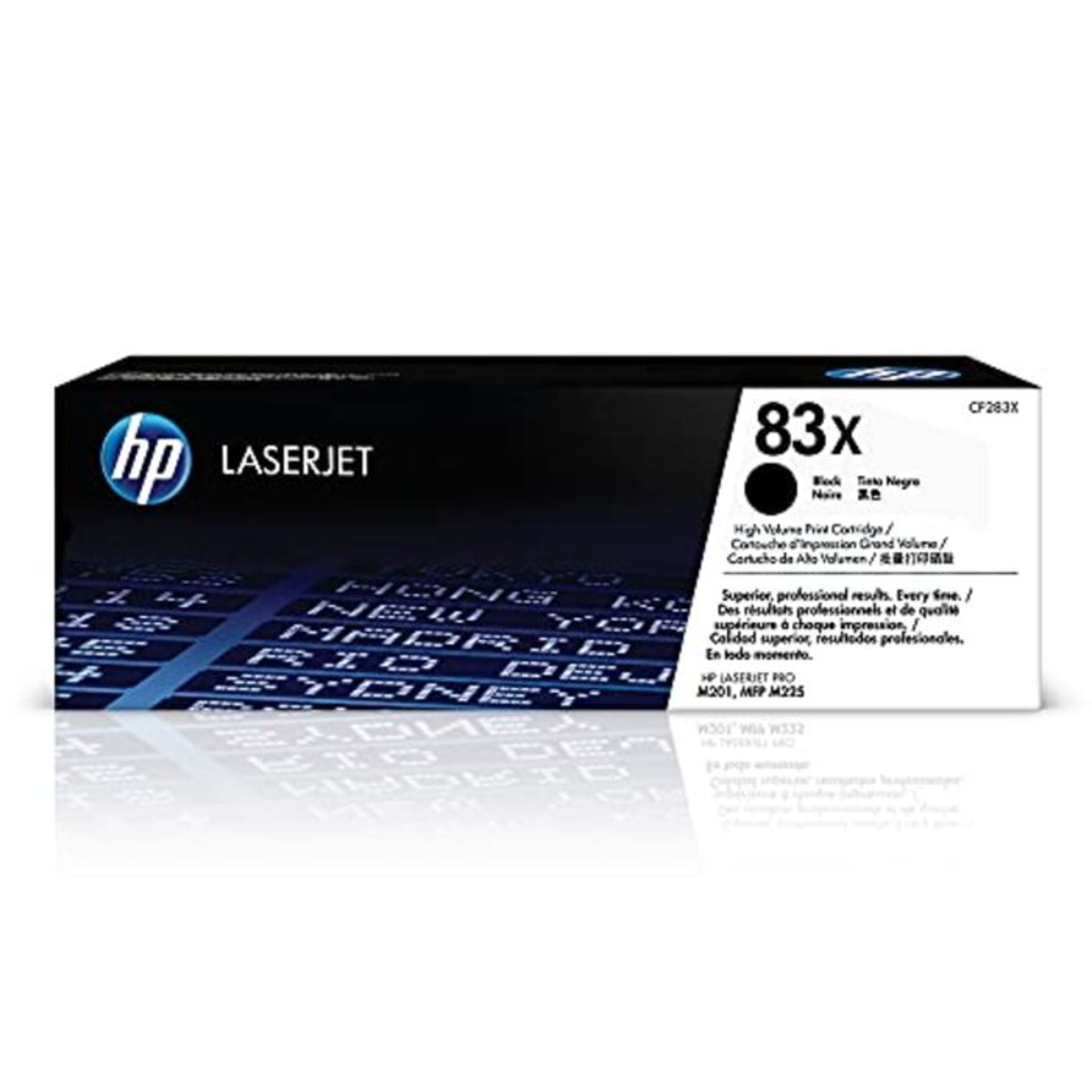 RRP £82.00 HP CF283X 83X High Yield Original LaserJet Toner Cartridge, Black, Single Pack