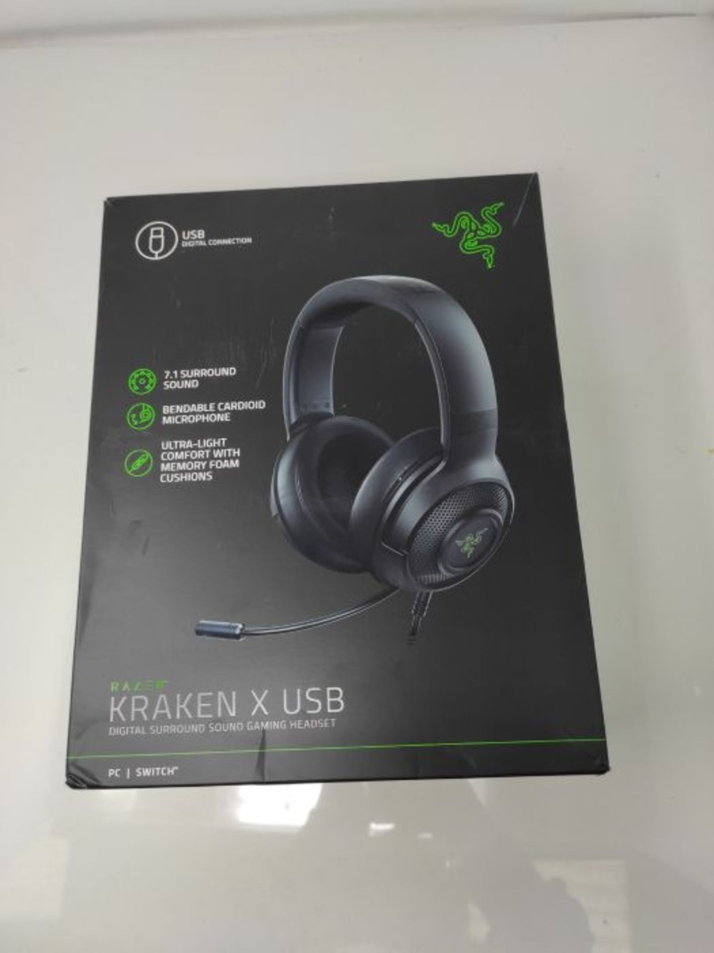 [CRACKED] Razer Kraken X USB - Gaming Headset: Digitales Surround Sound Gaming-Headpho - Image 2 of 3