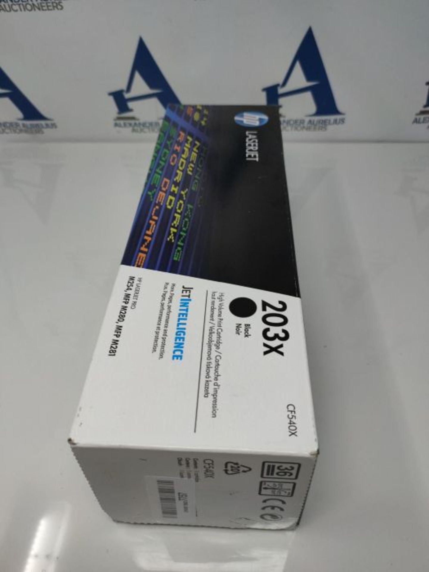 RRP £87.00 HP CF540X 203X High Yield Original LaserJet Toner Cartridge, Black, Single Pack - Image 2 of 3