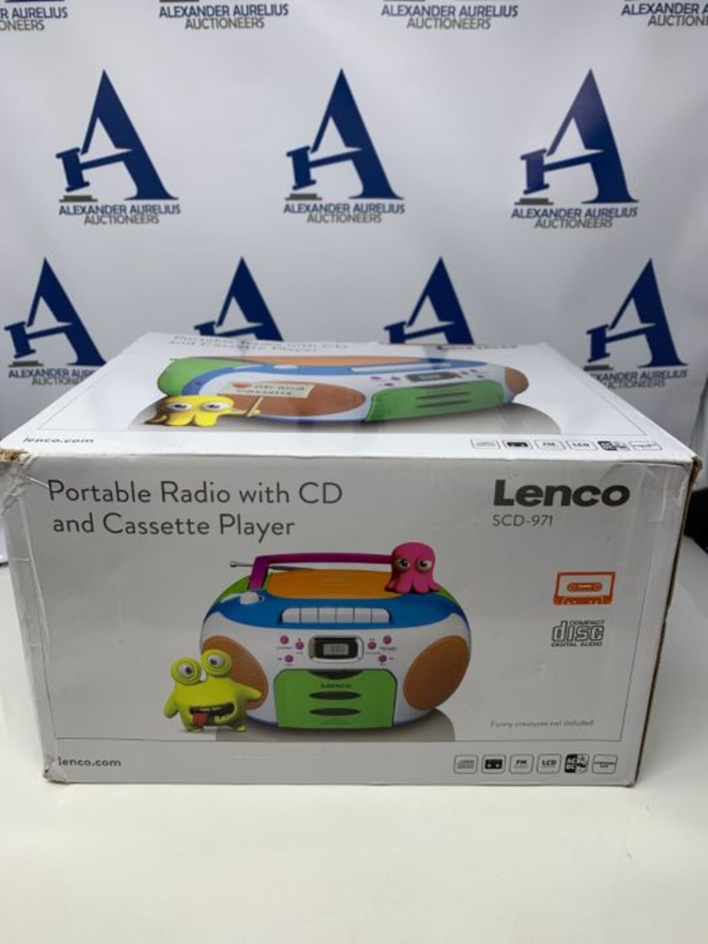 RRP £59.00 Lenco SCD-971 Children's Radio - Cassette Radio with CD - CD Radio - Cassette Player - - Image 2 of 3