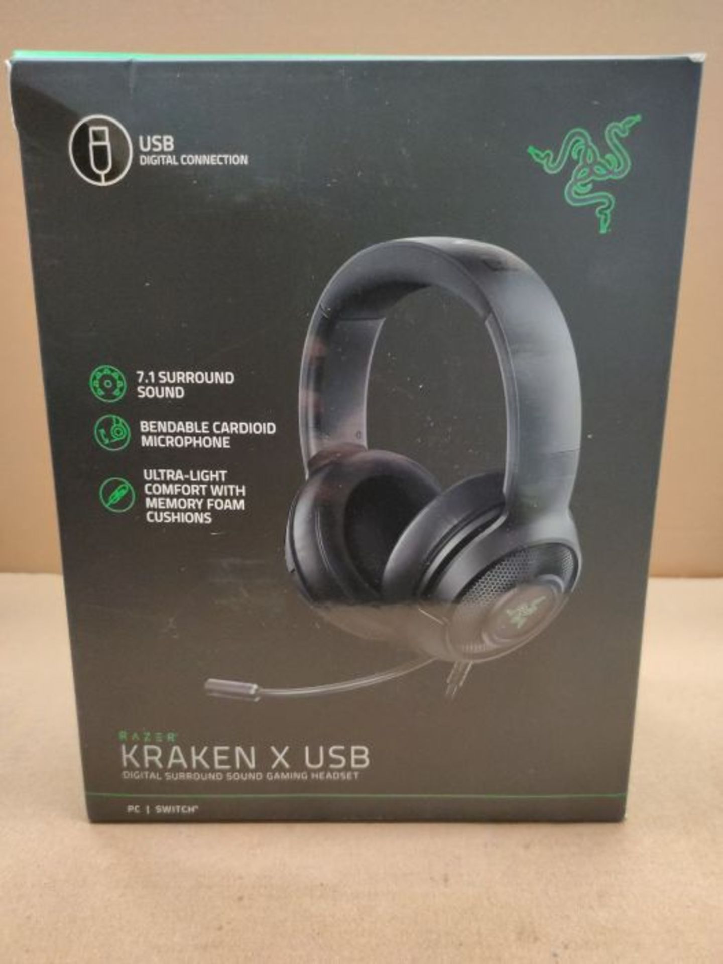 [CRACKED] Razer Kraken x USB - Digital Surround Sound Gaming USB-Headset - Image 2 of 3