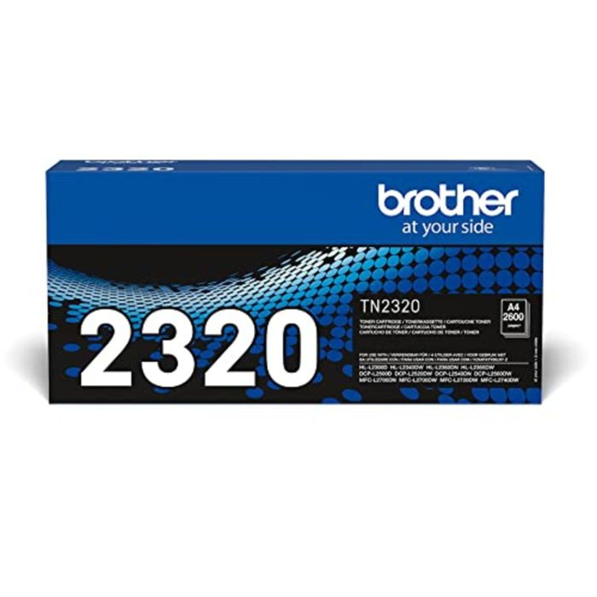 RRP £51.00 Brother TN-2320 Toner Cartridge, Black, Single Pack, High Yield, Includes 1 x Toner Ca