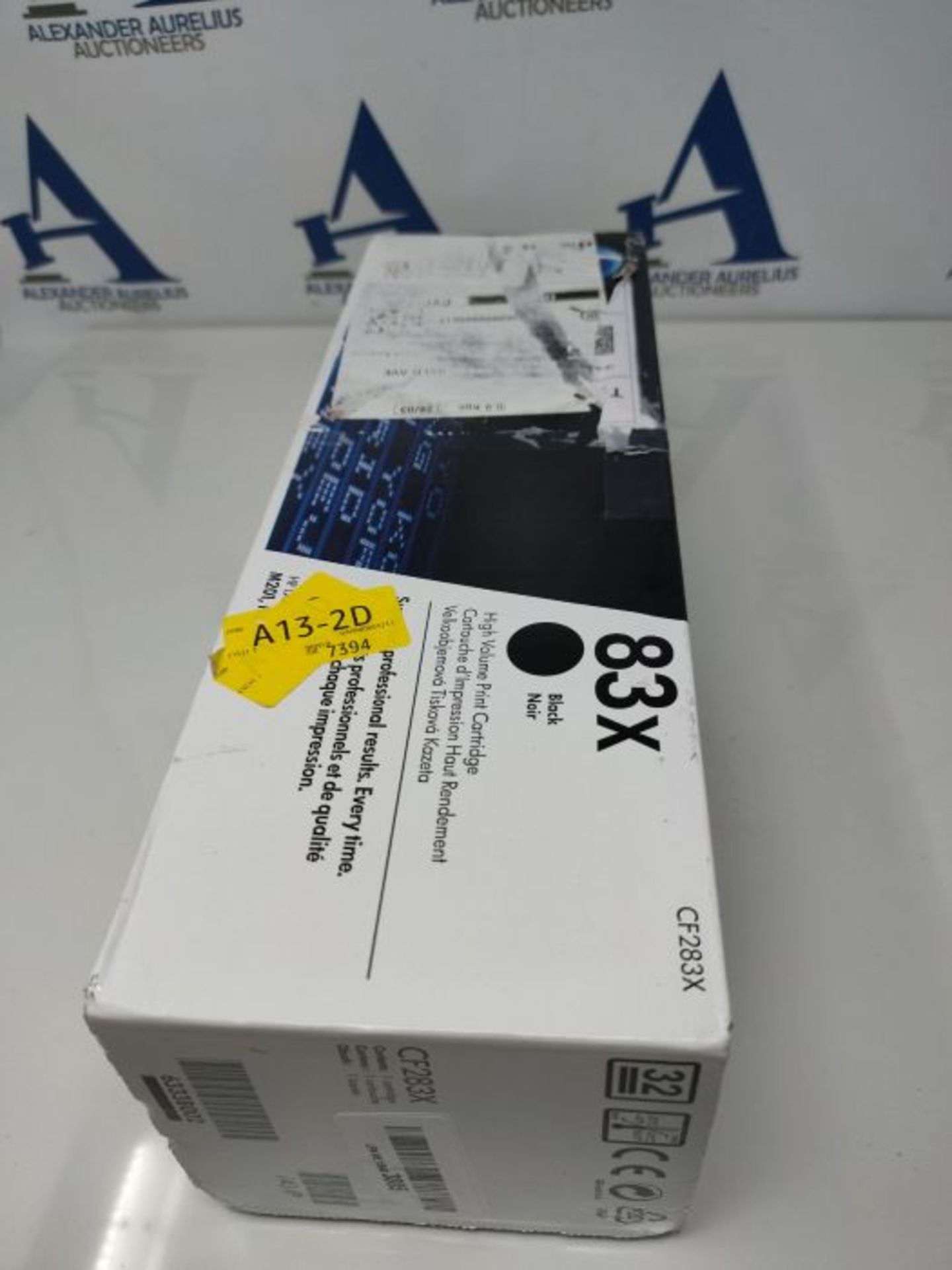 RRP £82.00 HP CF283X 83X High Yield Original LaserJet Toner Cartridge, Black, Single Pack - Image 2 of 3