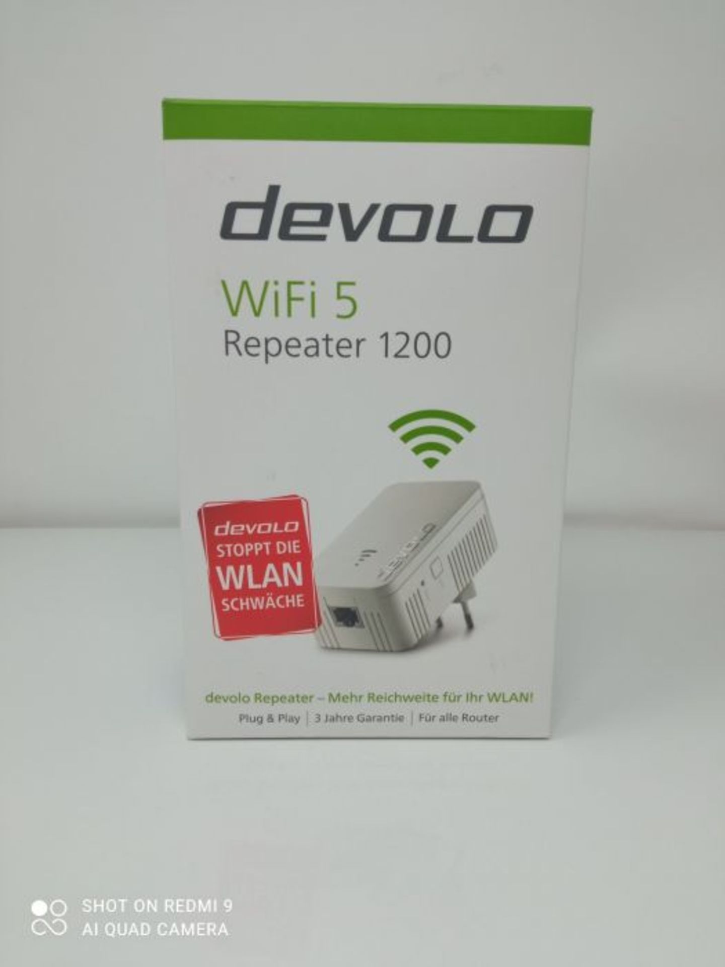 Devolo 8870 WLAN Repeater, WiFi 5 Repeater 1200 bis zu 1.2 Mbit/s; Mesh WLAN VerstÃ¤