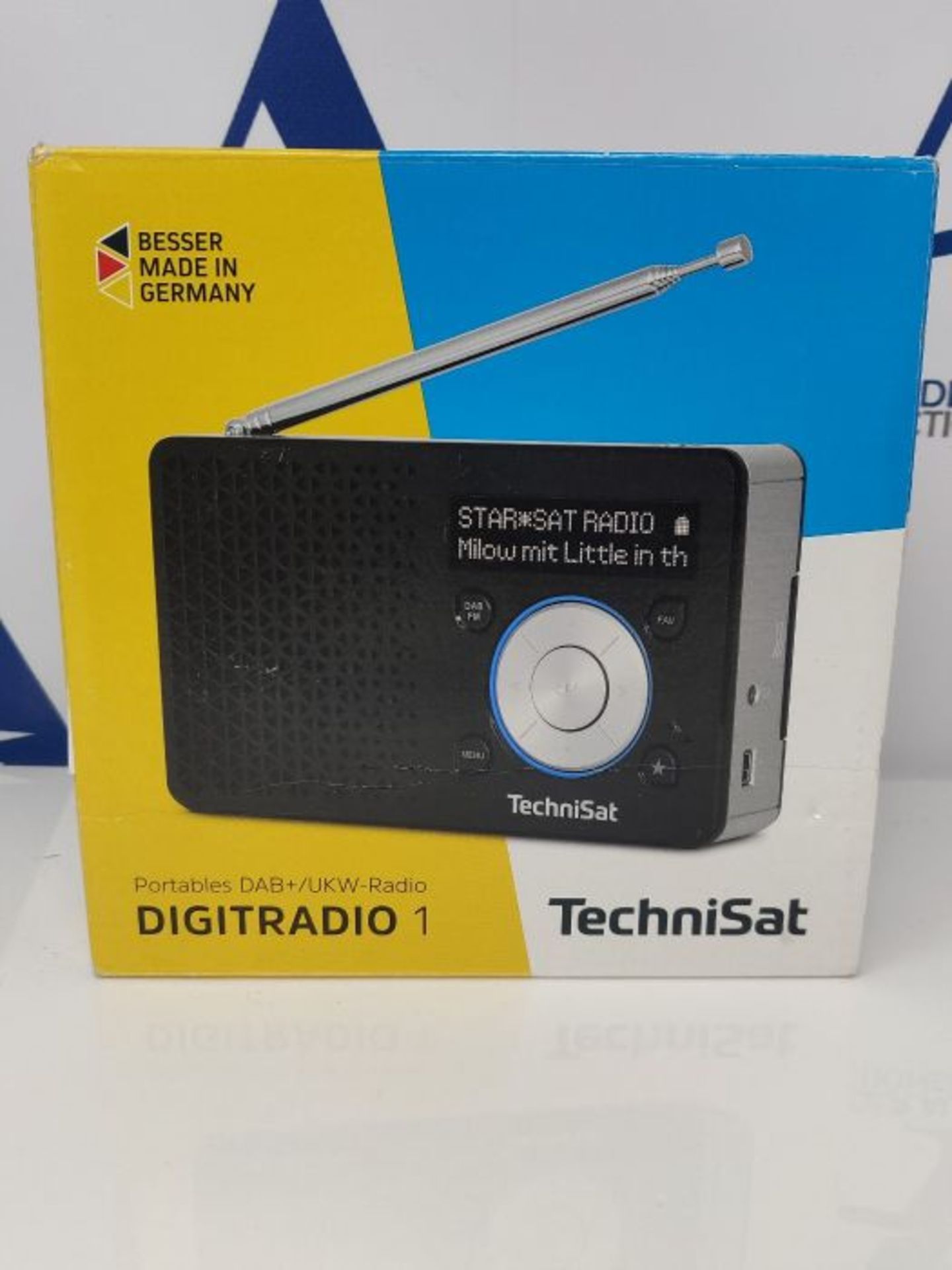 RRP £56.00 TechniSat DIGITRADIO 1 â¬  tragbares DAB+ Radio mit Akku (DAB, UKW, Lautsprecher, - Image 2 of 3