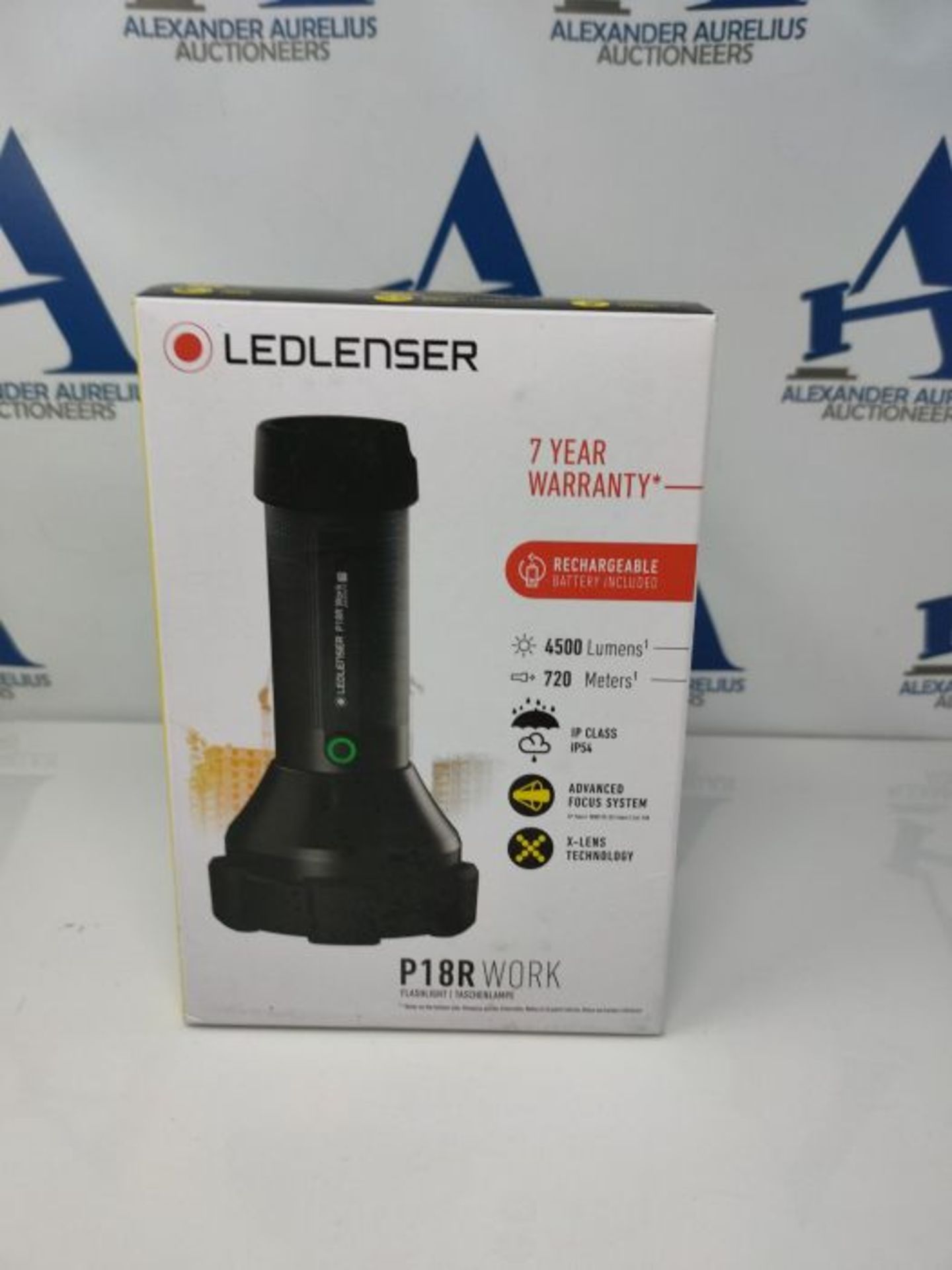 RRP £199.00 Ledlenser P18R - Rechargeable LED Torch, Super Bright 4500 Lumens, Powerful Searchligh - Image 2 of 3