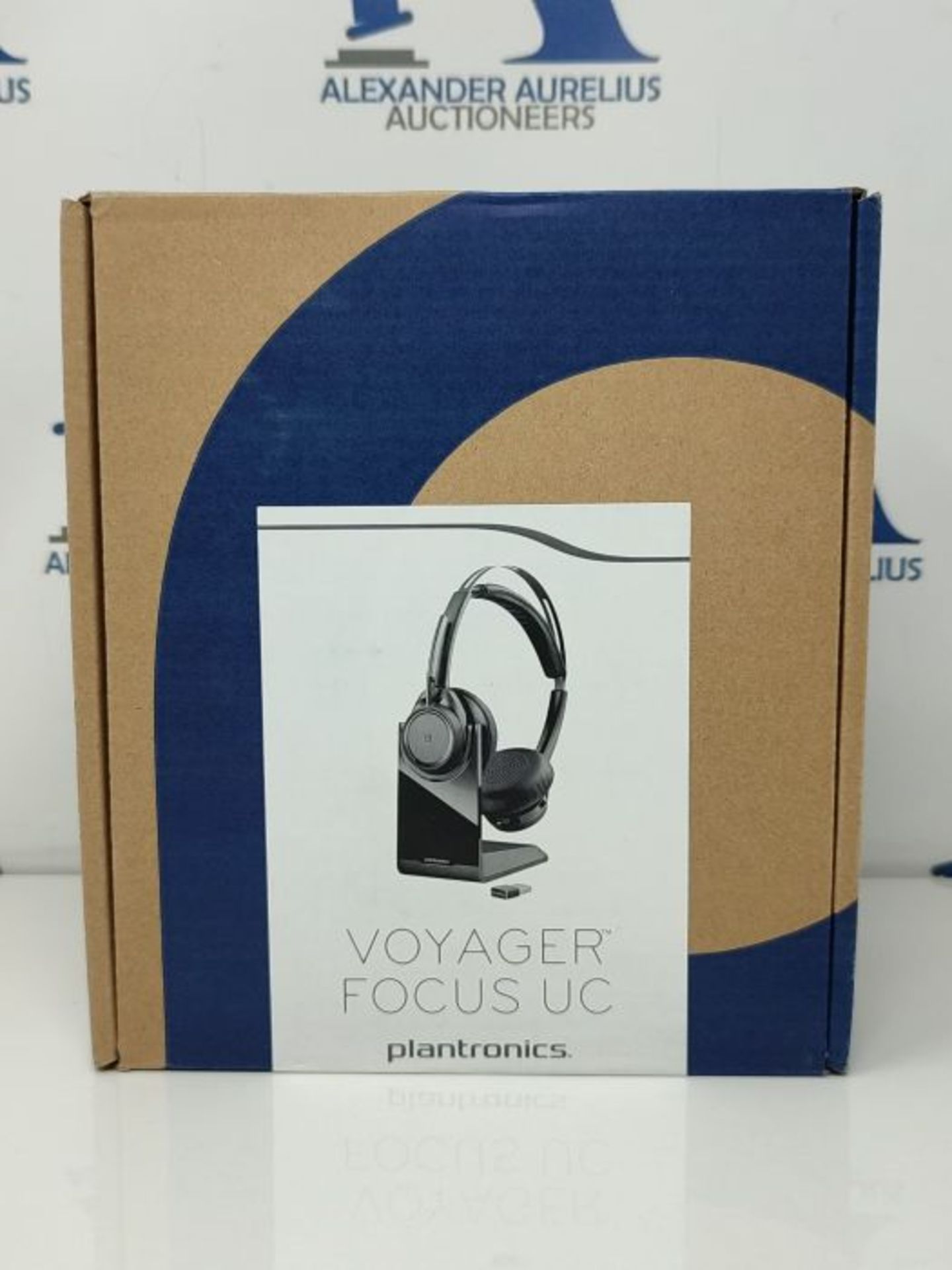RRP £140.00 Poly - Voyager Focus UC with Charge Stand (Plantronics) - Bluetooth Dual-Ear (Stereo) - Image 2 of 3