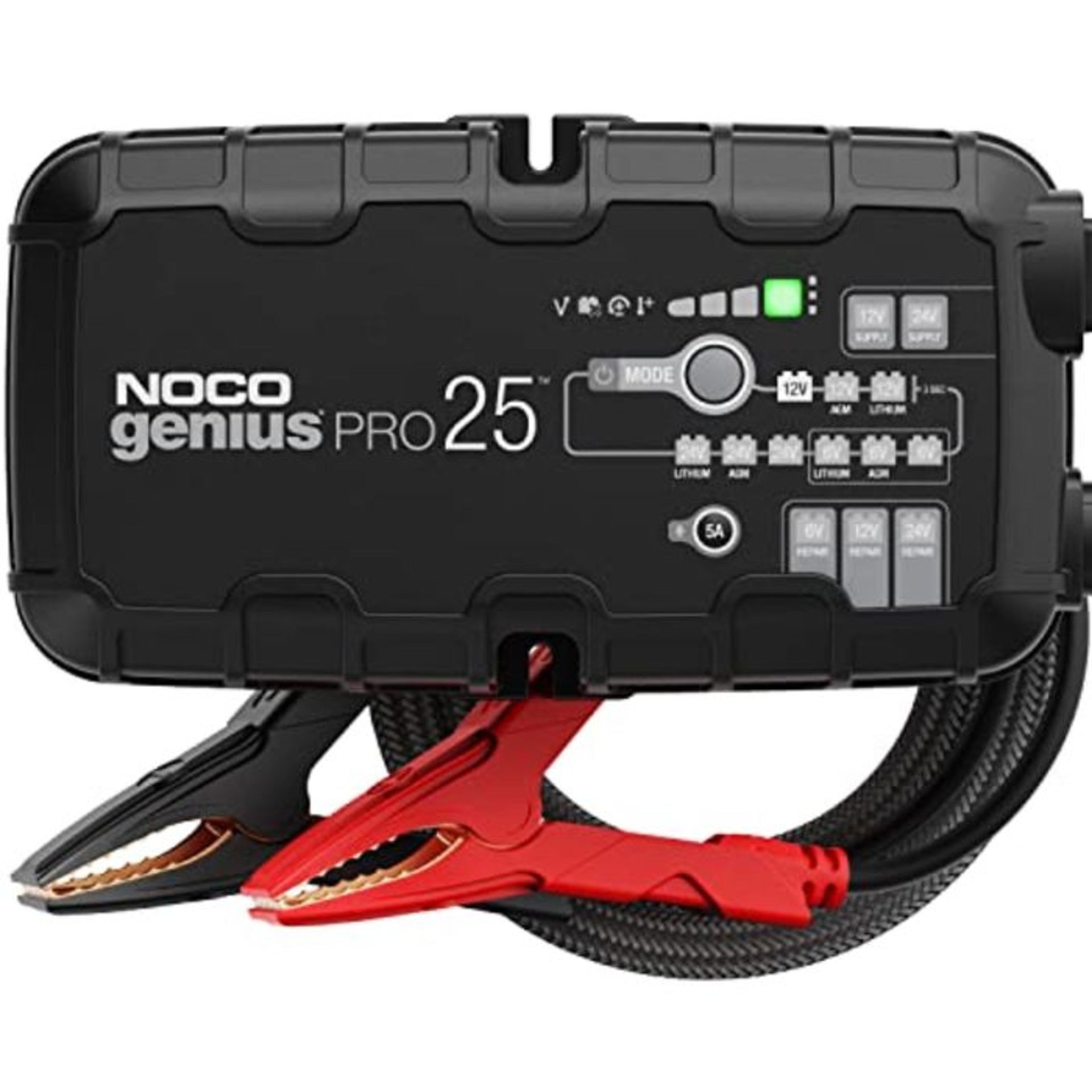 RRP £599.00 NOCO GENIUSPRO25, 25A Professional Smart Car Charger, 6V, 12V and 24V Heavy-Duty Batte