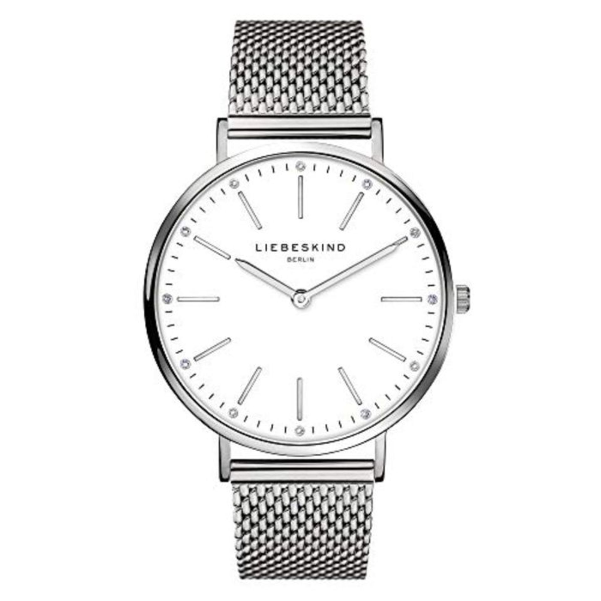 RRP £84.00 Liebeskind Berlin Damen Analog Quarz Uhr mit Edelstahl Armband LT-0187-MQ