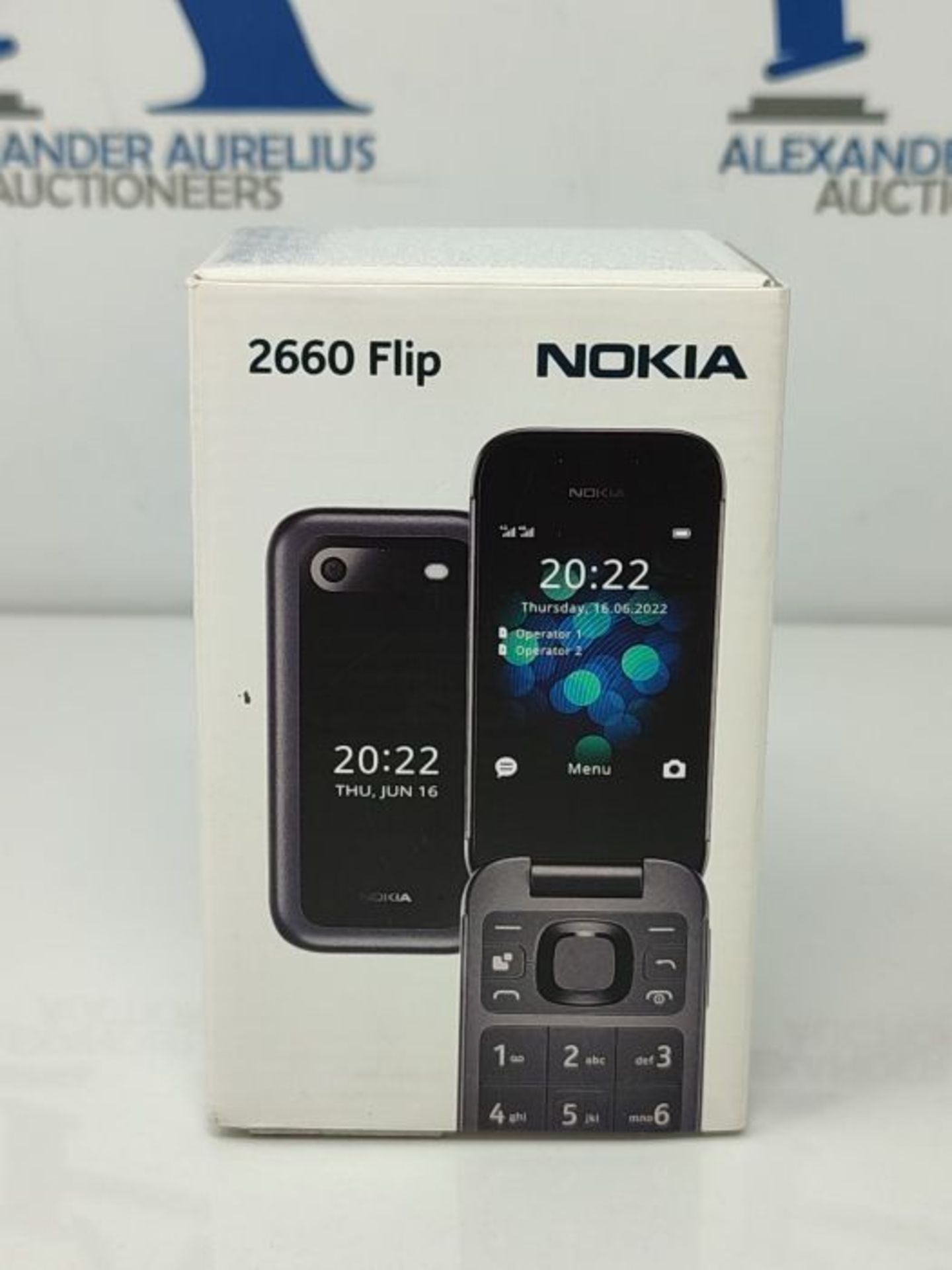 RRP £62.00 Nokia 2660 Flip Feature Phone with 2.8" display, 4G Connectivity, Hearing Aid Compatib - Image 2 of 3