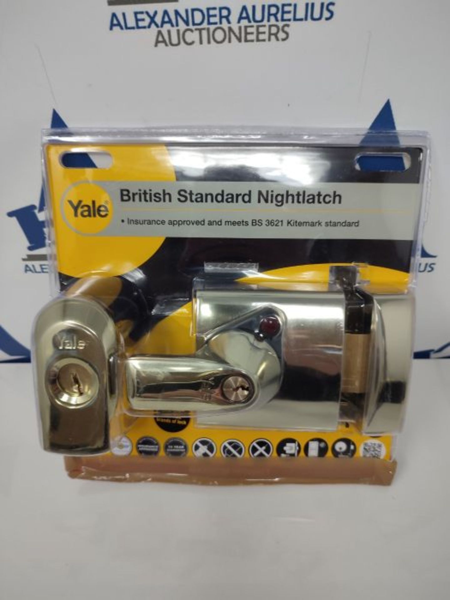 RRP £66.00 Yale P-BS1-BLX-PB-60, BS1 British Standard Nightlatch, 60 mm, Brass Finish, High Secur - Image 2 of 3