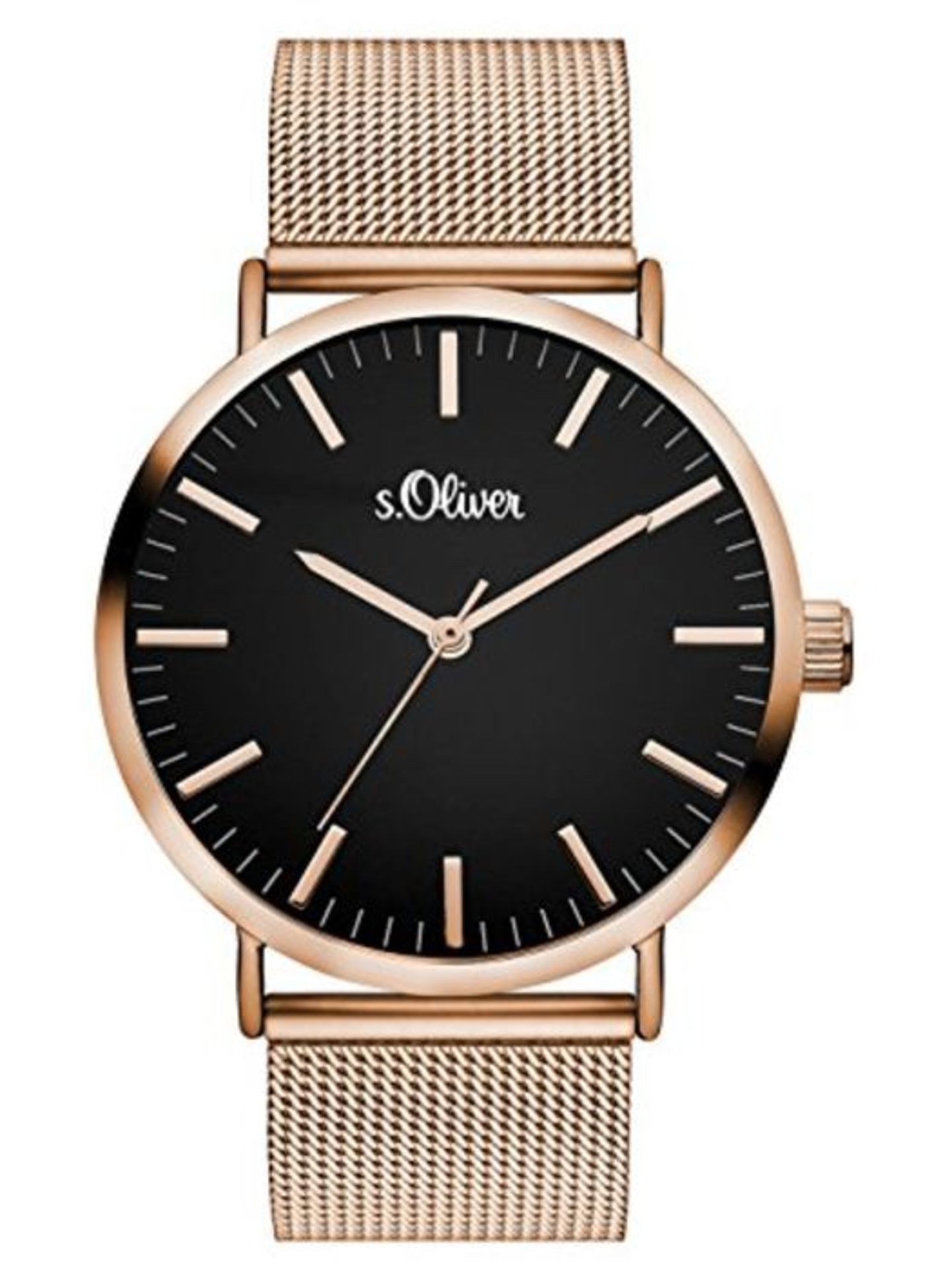 s.Oliver women's analogue quartz wristwatch with stainless steel bracelet SO-3327-MQ