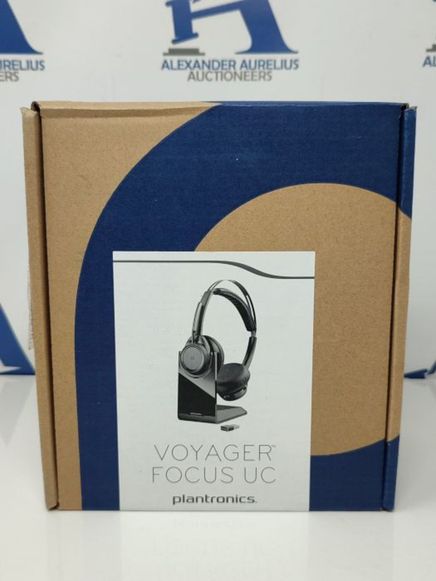 RRP £140.00 Poly - Voyager Focus UC with Charge Stand (Plantronics) - Bluetooth Dual-Ear (Stereo) - Image 2 of 3