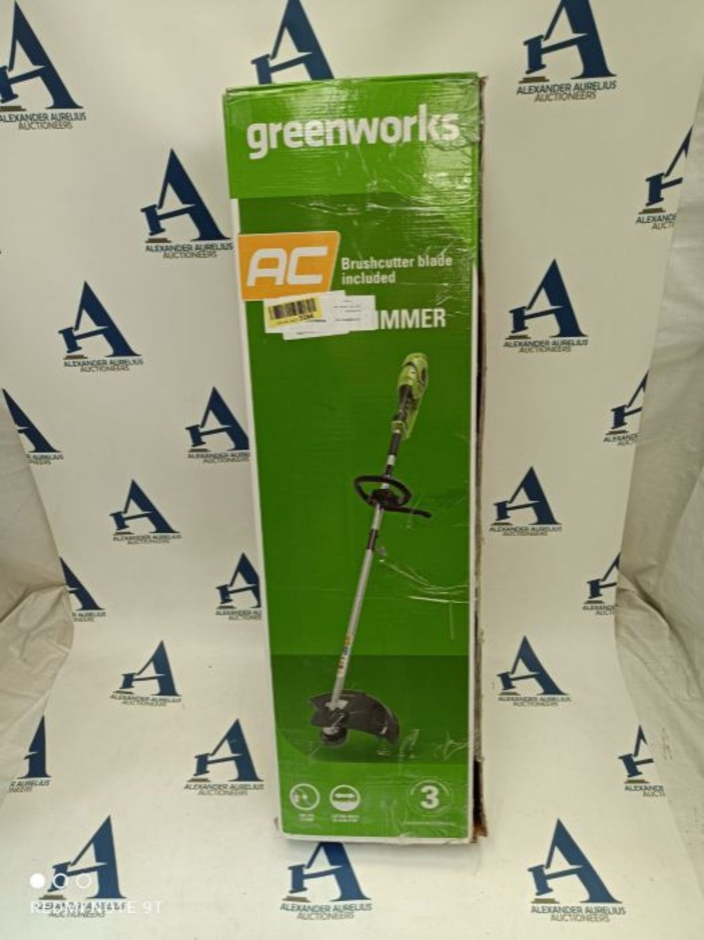 RRP £99.00 Greenworks Electric Lawn Trimmer 2in1 GST1246 (AC Electric 230V 1200W Motor Power 40 c - Image 3 of 3