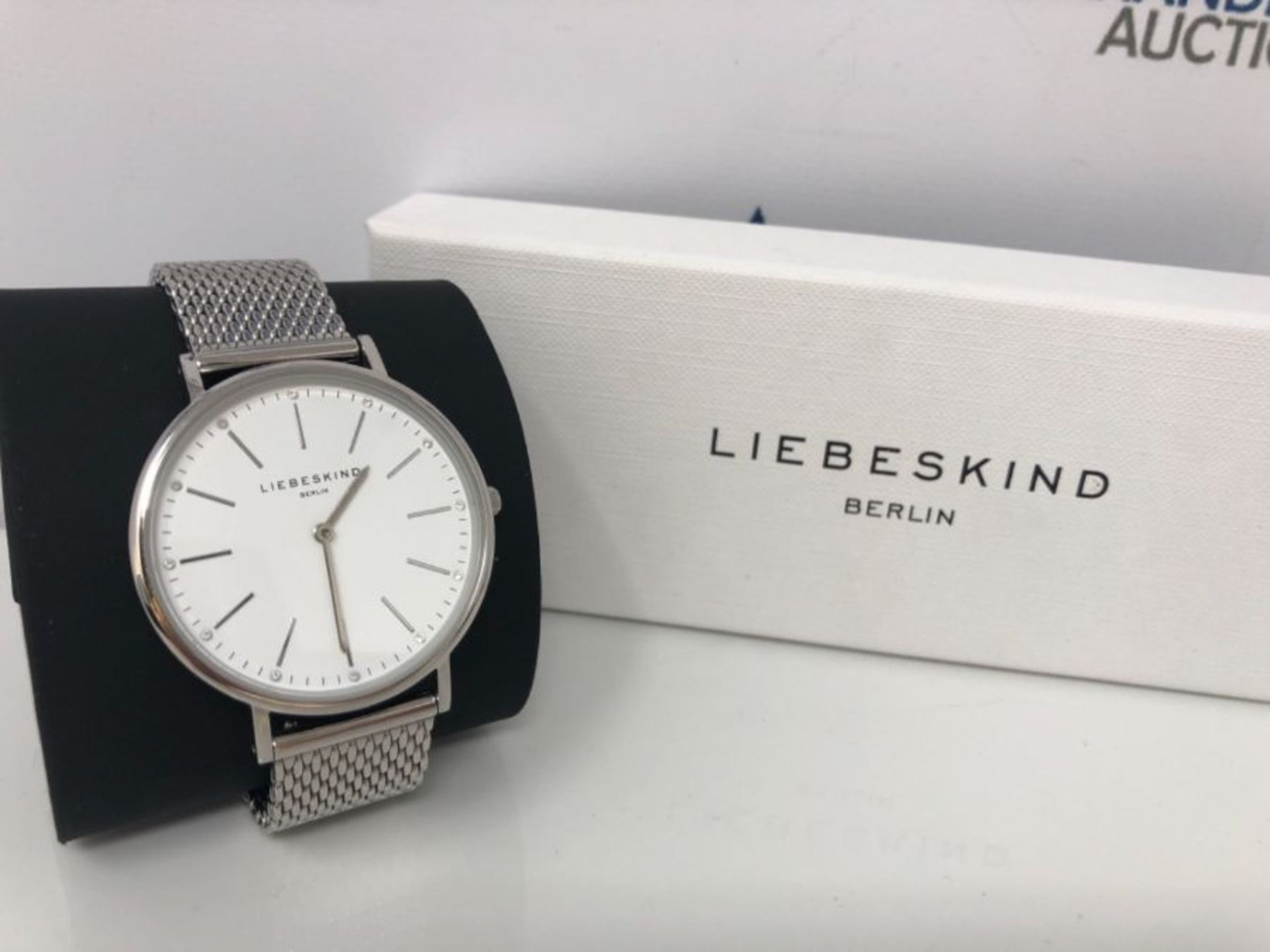 RRP £84.00 Liebeskind Berlin Damen Analog Quarz Uhr mit Edelstahl Armband LT-0187-MQ - Image 2 of 3