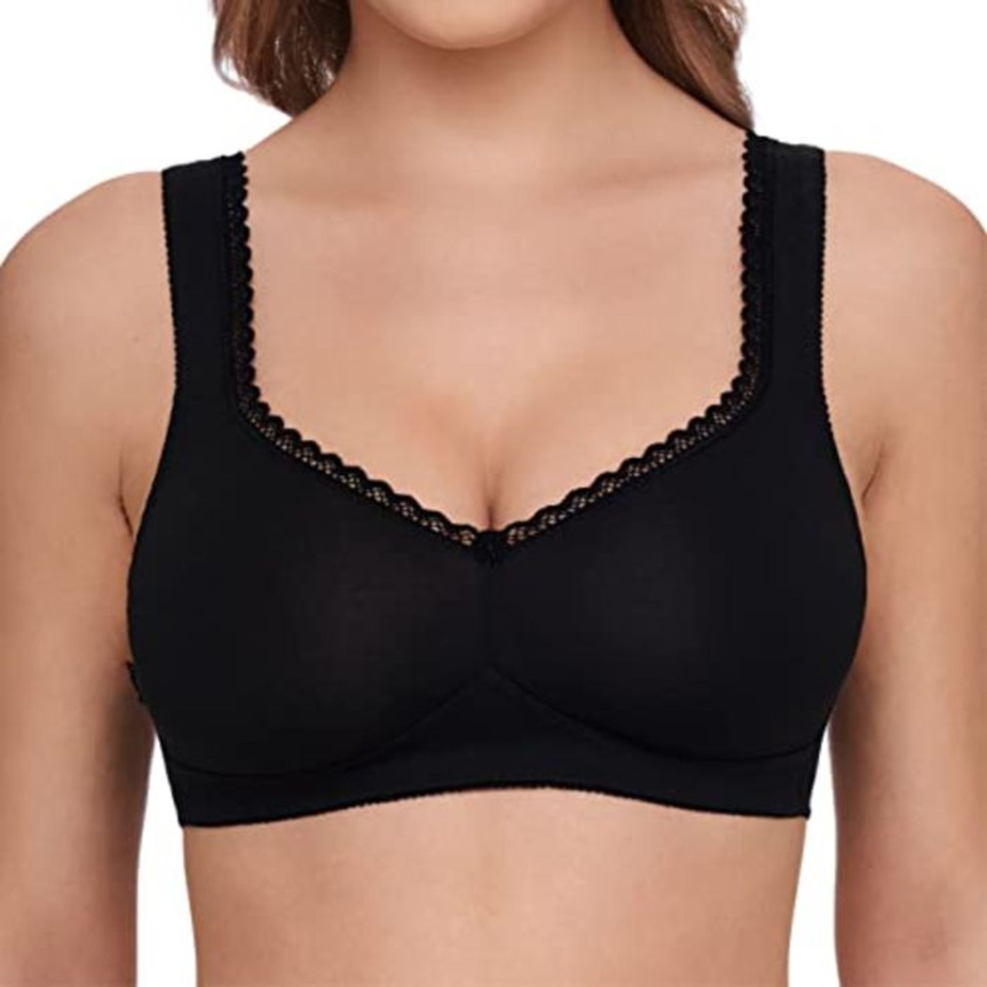 SUSA Women's 7758 Bra, Black (Black 004), 42B