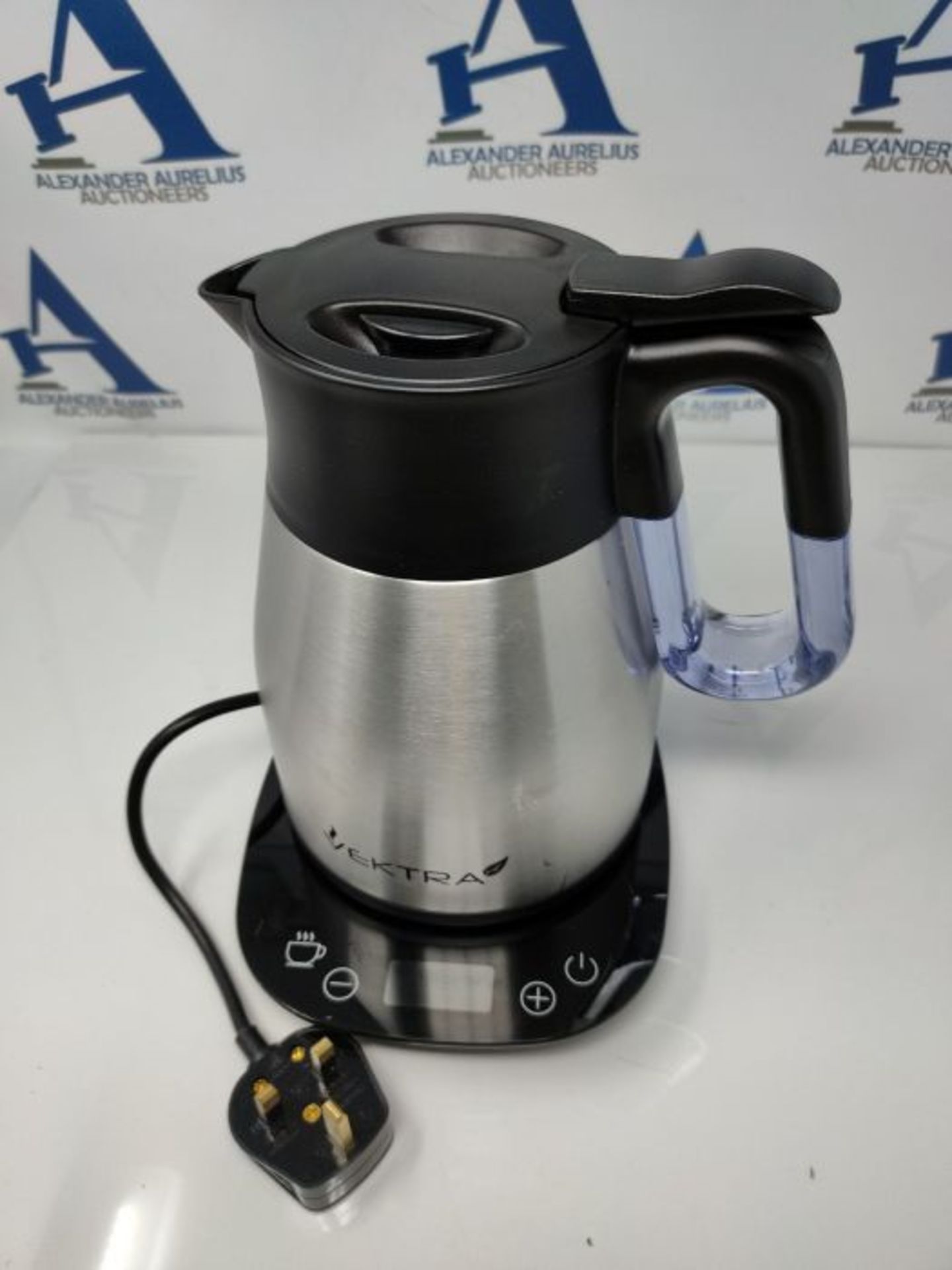 RRP £97.00 Vektra VEK-1204 Vacuum Insulated Easy Pour Cordless Kettle with Variable Temperature C - Image 3 of 3