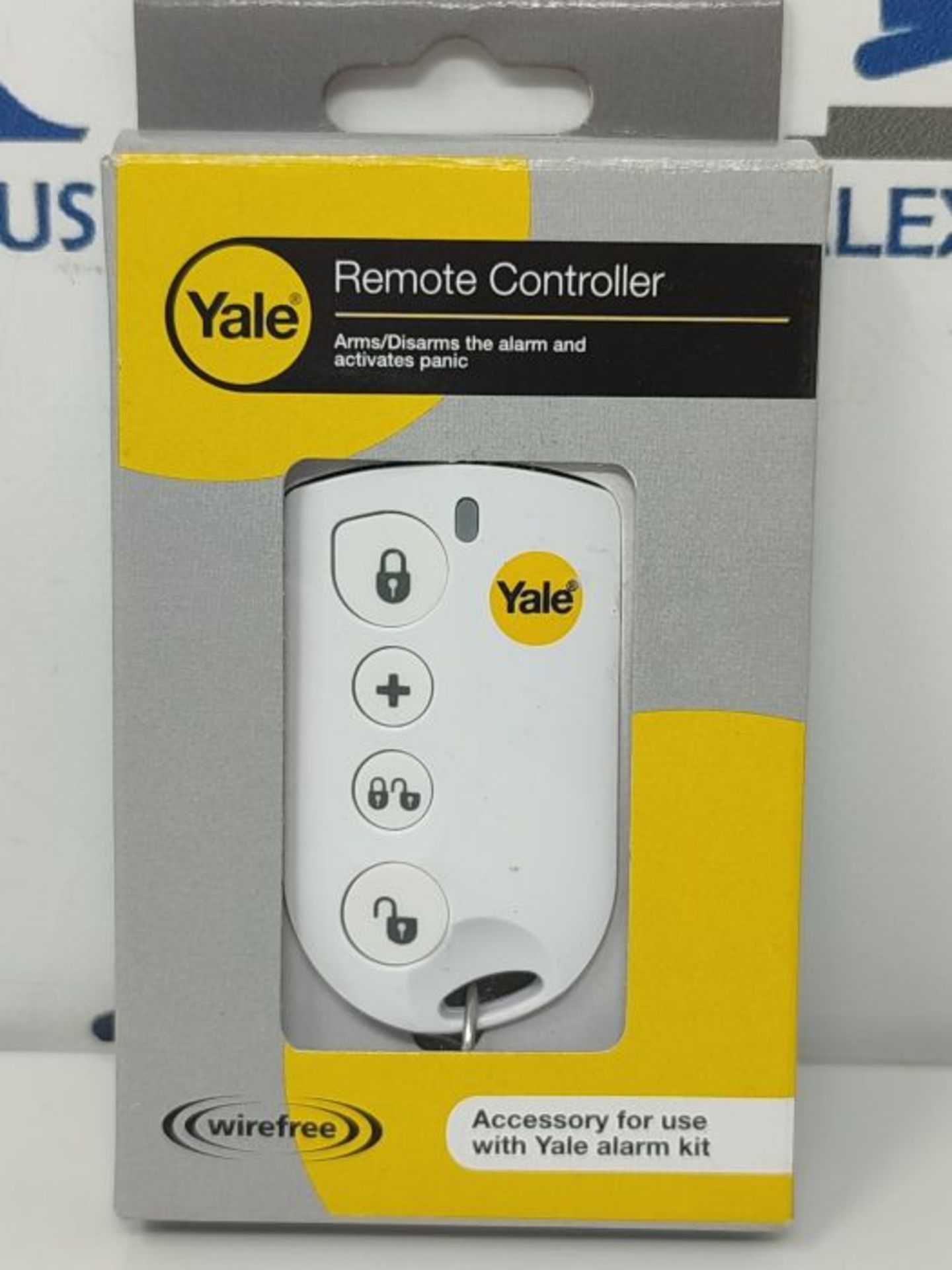 Yale SYB-HSA6060 Locks HSA6060 Alarm Accessory-Remote Keyfob, 3 V, White, 13.4 x 7.8 x - Image 2 of 2