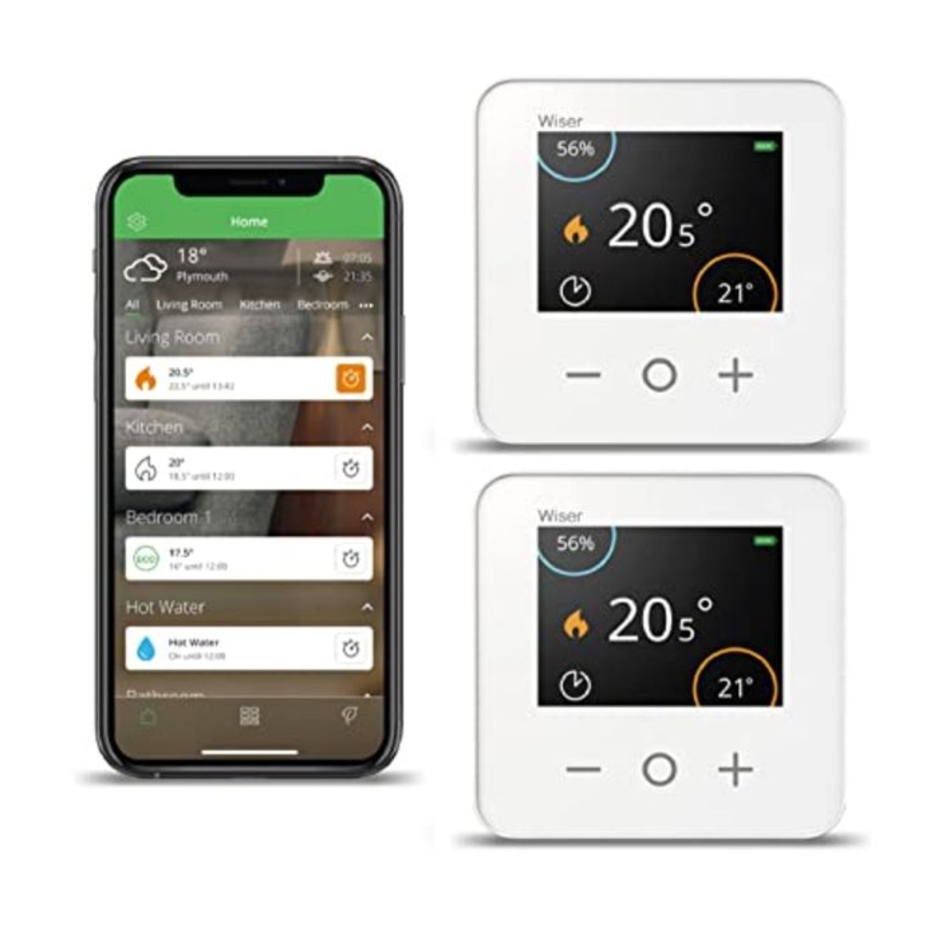 RRP £233.00 Drayton Wiser Smart Thermostat Dual Zone Heating and Hot Water Control - Works with Am