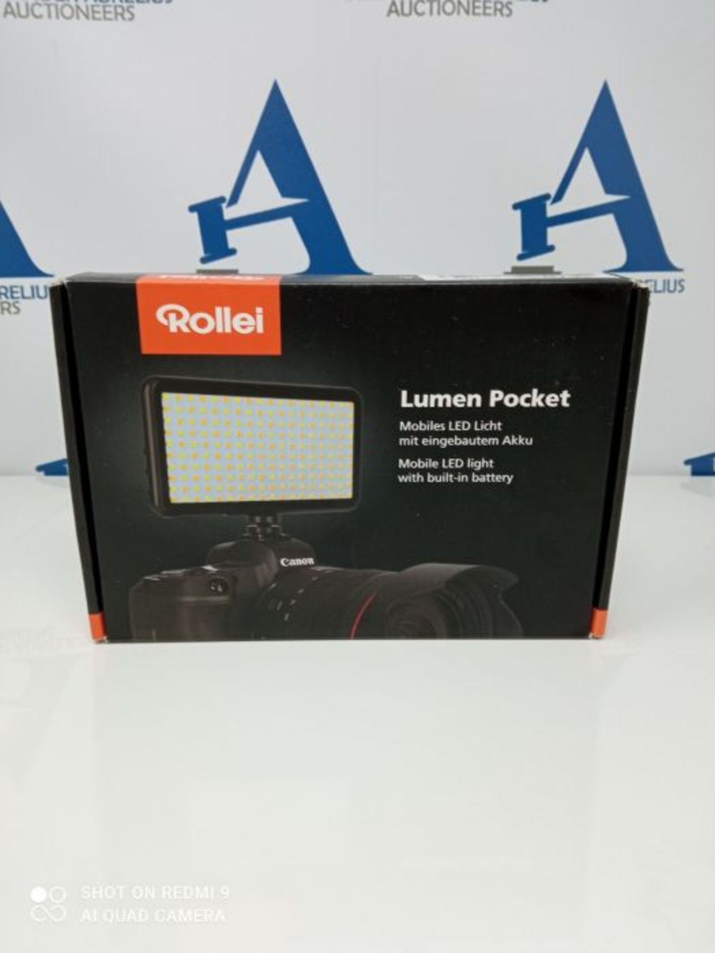 RRP £91.00 Rollei Lumen Pocket LED Photo Light I 12W LED Video Light in Smartphone Format I OLED
