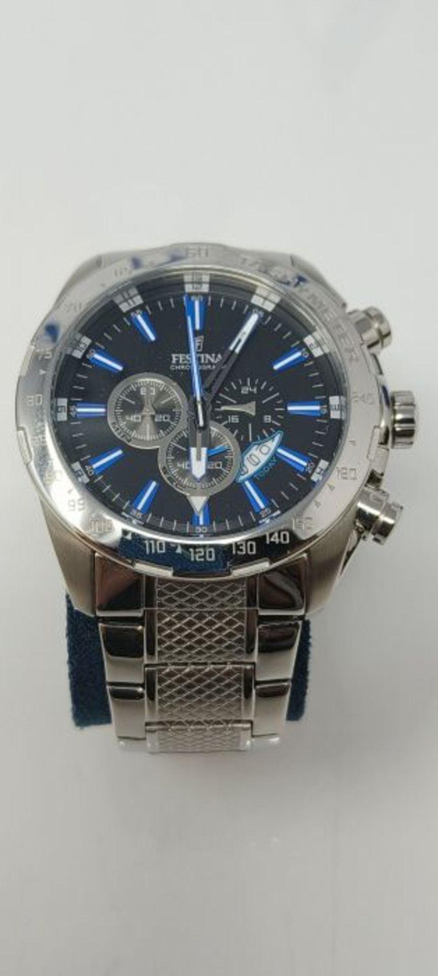 RRP £144.00 Festina Men's Chrono Watch F16488/3 With Steel Strap - Image 3 of 3