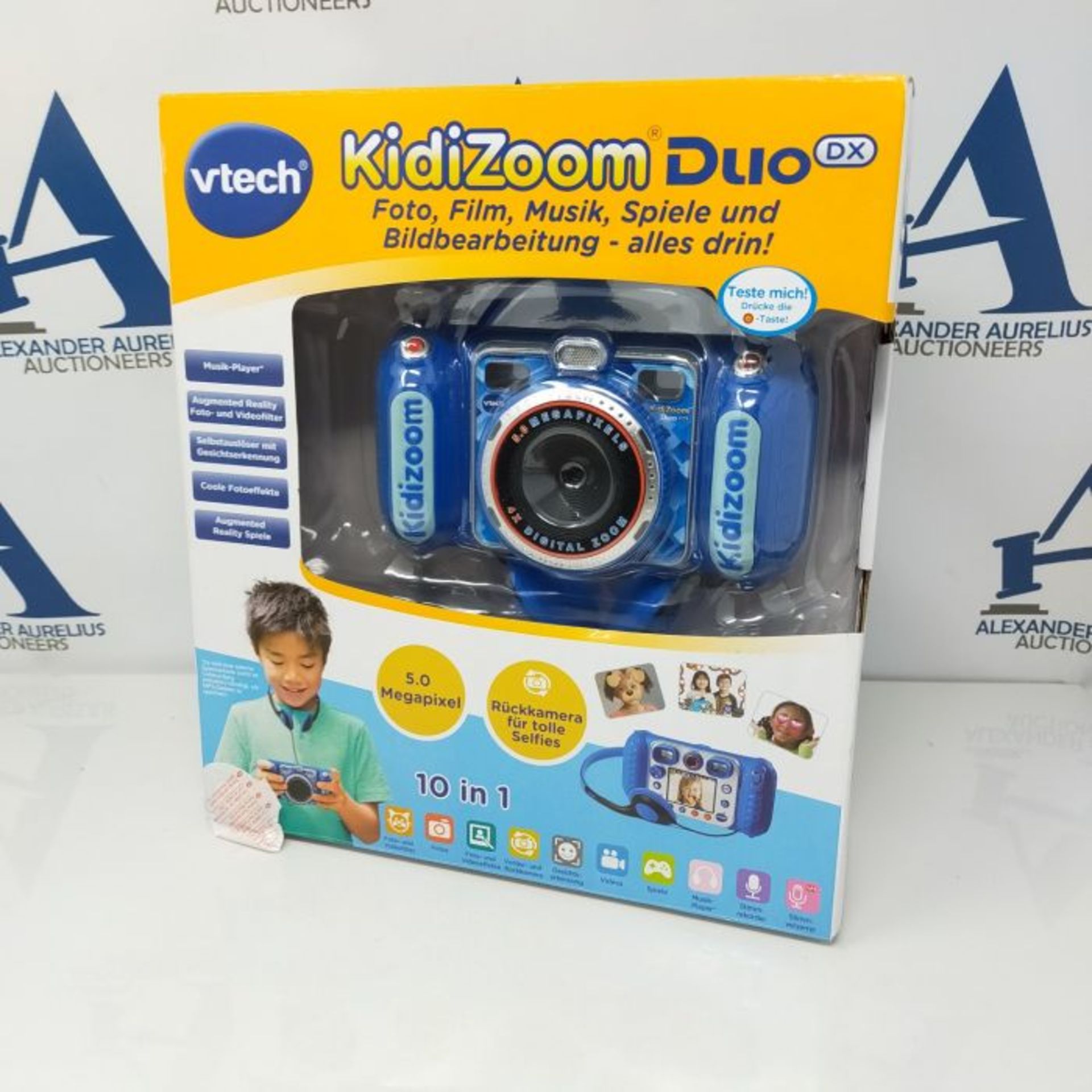 RRP £70.00 VTech KidiZoom Duo DX Blue - Children's Camera with Selfie and Video Function, Effects