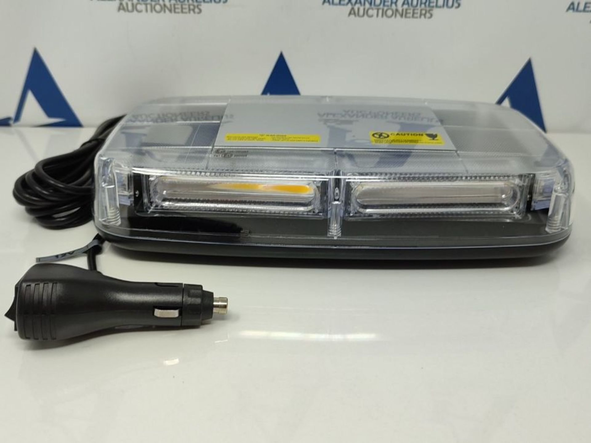 Justech 6-COB LED 60W Car Warning Light 7 Flash Modes Waterproof Amber Beacon Emergenc - Image 2 of 3