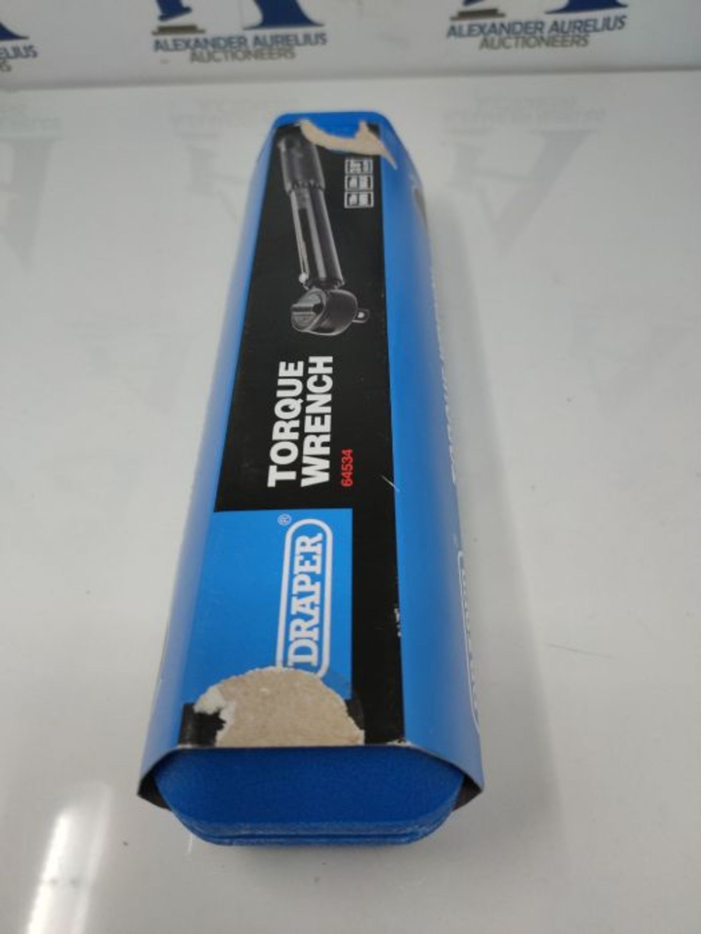 Draper 64534 Square Drive Ratchet Torque Wrench 3/8 Inch , Blue - Image 2 of 3