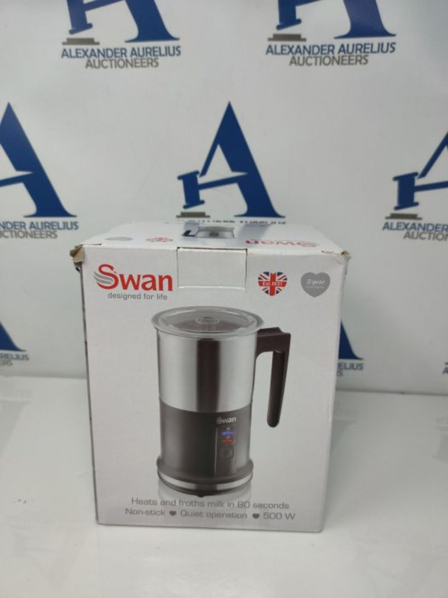 Swan, Automatic Milk Frother and Warmer, 2 Layer Non-Stick Coating, 500W, 500 W, Black