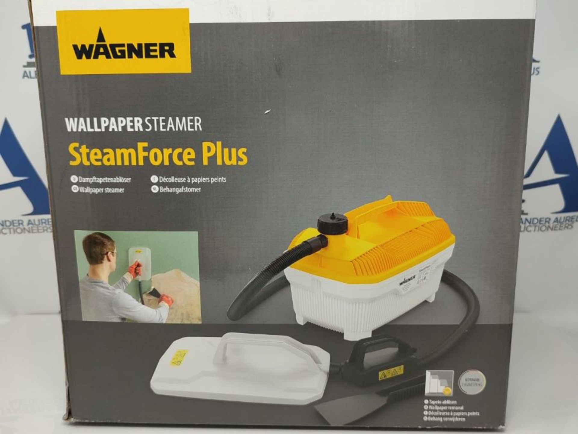 WAGNER Steam Wallpaper Stripper SteamForce Plus, 4 l capacity, steaming time max. 70 m