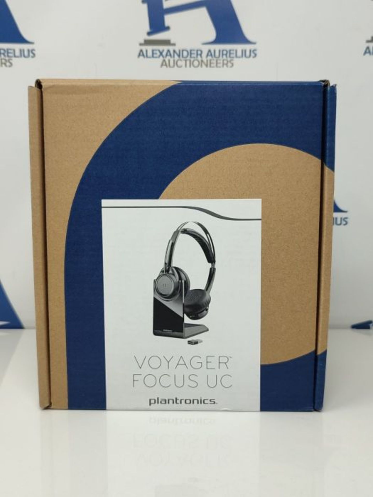 RRP £140.00 Poly - Voyager Focus UC with Charge Stand (Plantronics) - Bluetooth Dual-Ear (Stereo) - Image 2 of 3