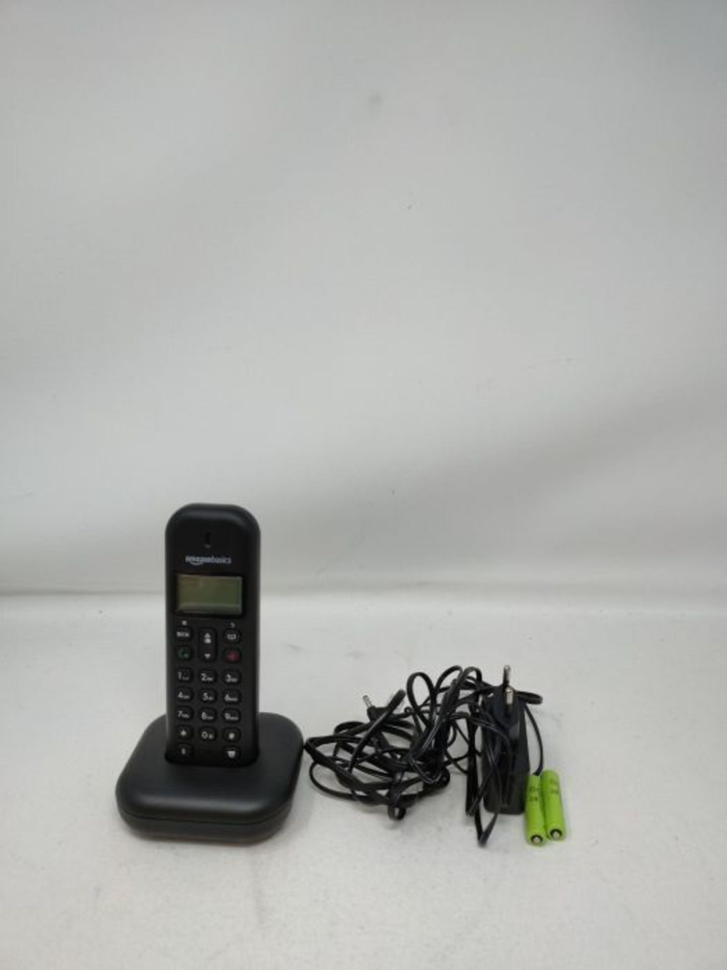 Amazon Basics Schnurloses DECT Telefon ohne Anrufbeantworter,schwarz- leichte Bedienun