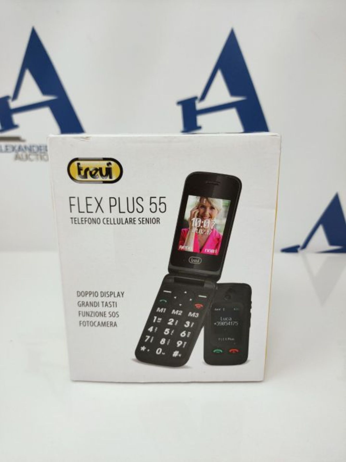 RRP £52.00 Trevi FLEX PLUS 55 Telefono Cellulare per Anziani a Conchiglia con grandi tasti, grand - Image 2 of 3