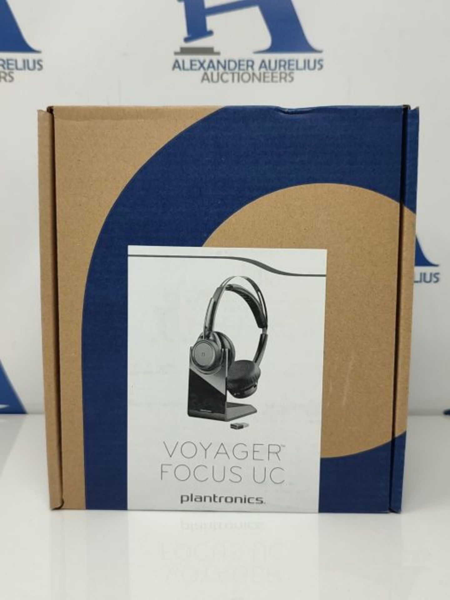 RRP £140.00 Poly - Voyager Focus UC with Charge Stand (Plantronics) - Bluetooth Dual-Ear (Stereo) - Image 2 of 3