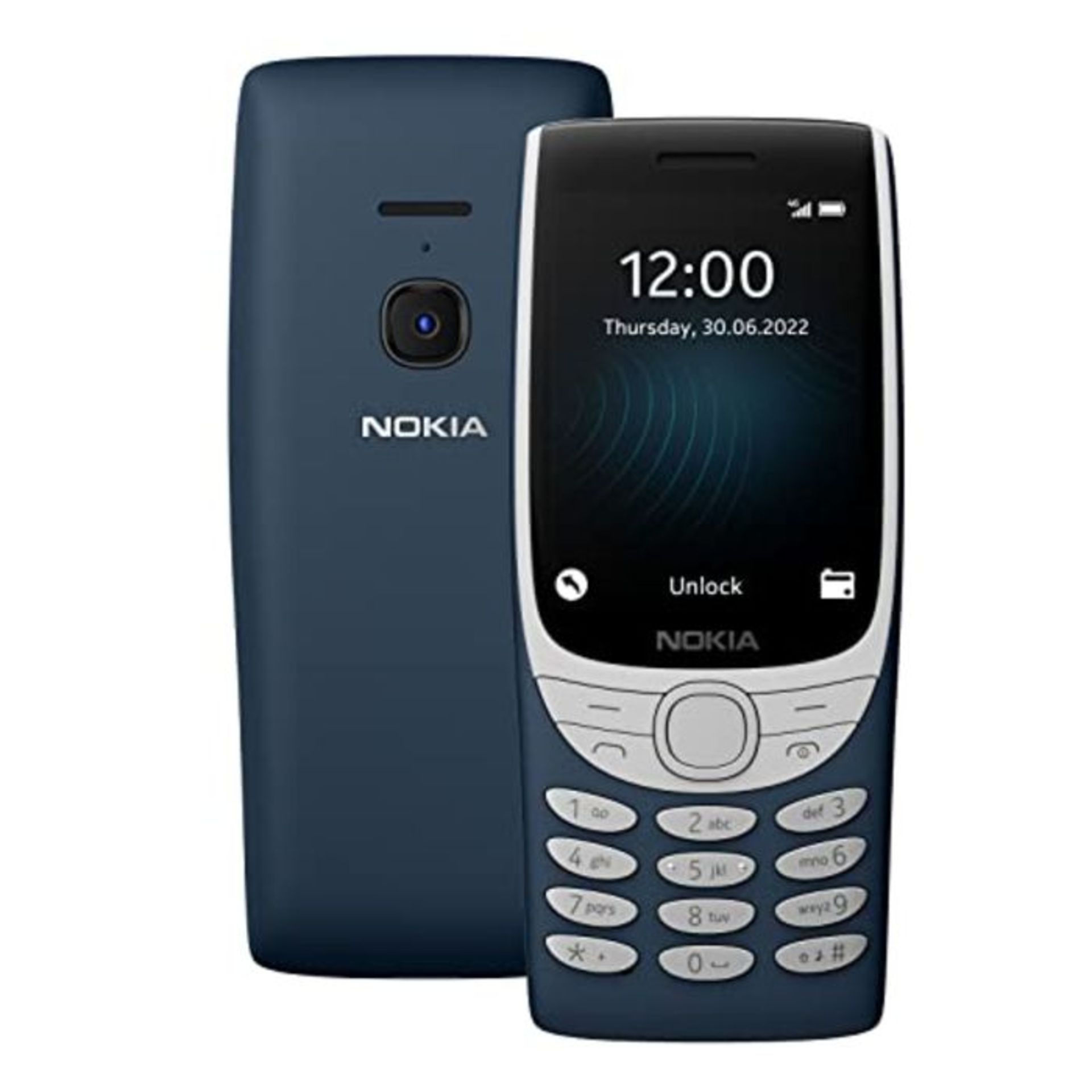 RRP £62.00 [INCOMPLETE] Nokia 8210 all carriers, 0.05gb, Feature Phone with 4G connectivity, larg