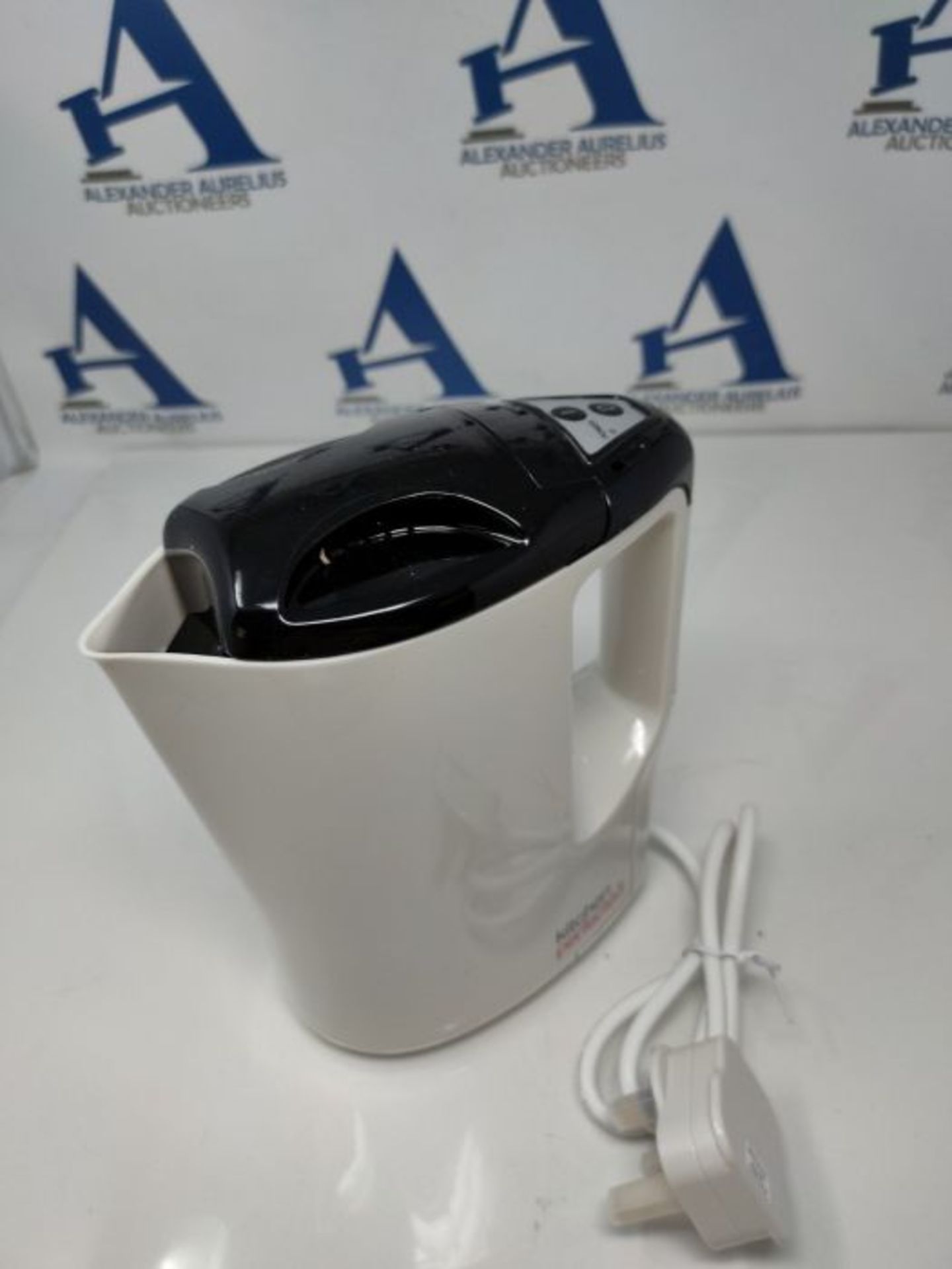 KitchenPerfected 1000w 0.9Ltr Corded Lightweight Travel Kettle with 2 cups - Cream - E - Image 2 of 2